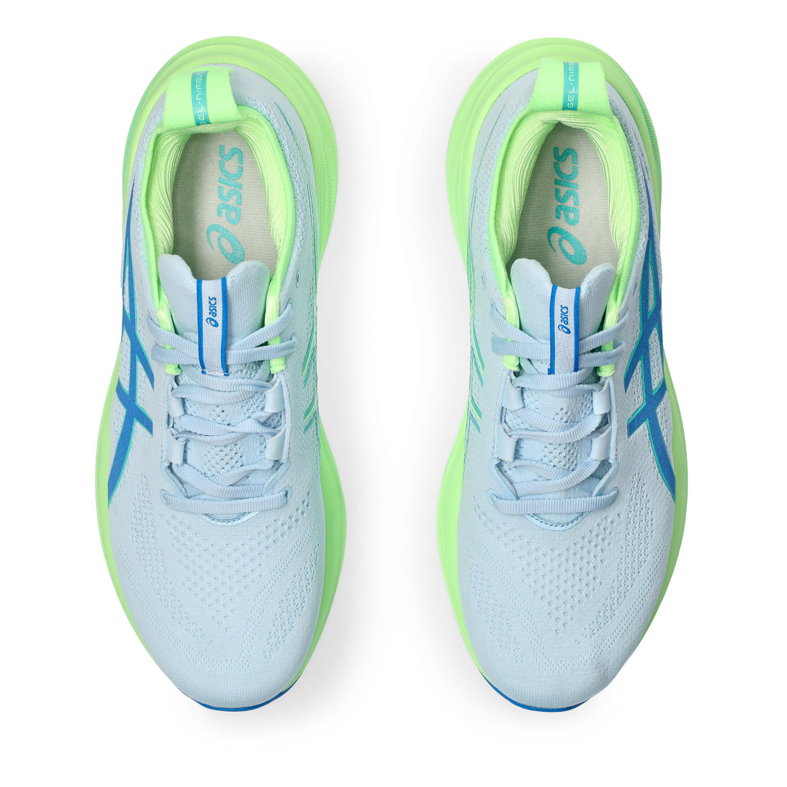 Buy ASICS Gel Nimbus 26 Lite Show Neutral Running Shoe Men Light Blue Neon Green online Running Point UK
