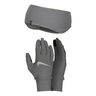 Essential Running Set Stirnband + Running gloves Women-grey,silver