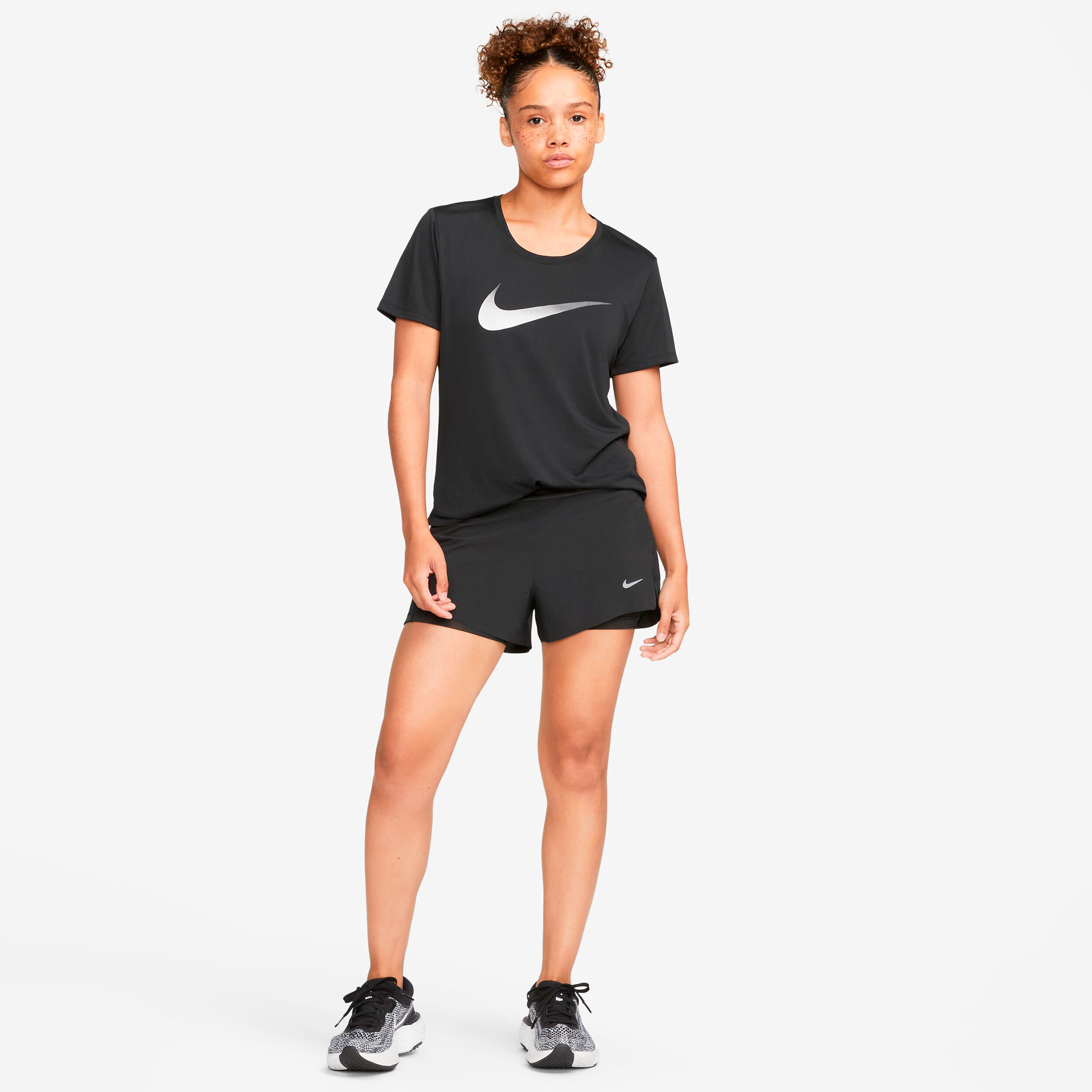 Buy Nike Dri Fit Swift Mid Rise 3in 2in1 Shorts Women Black online Running Point UK
