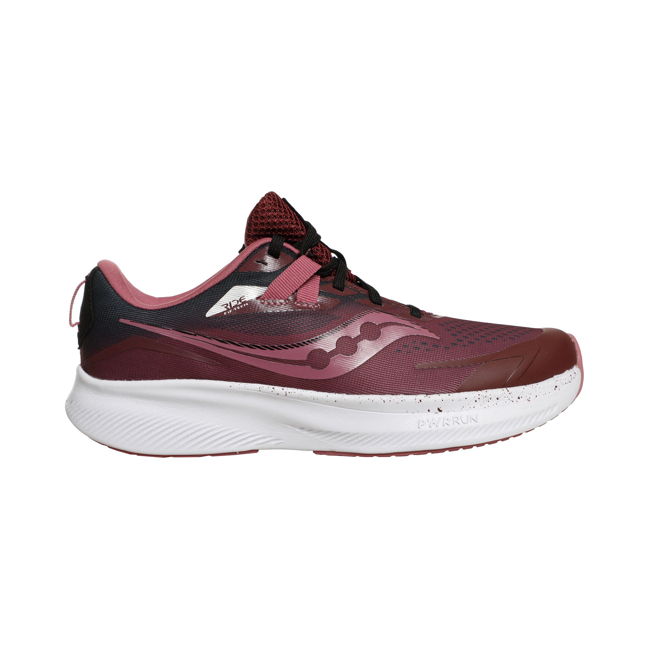 Buy Saucony Ride 15 Neutral Running Shoe Kids Dark Red White