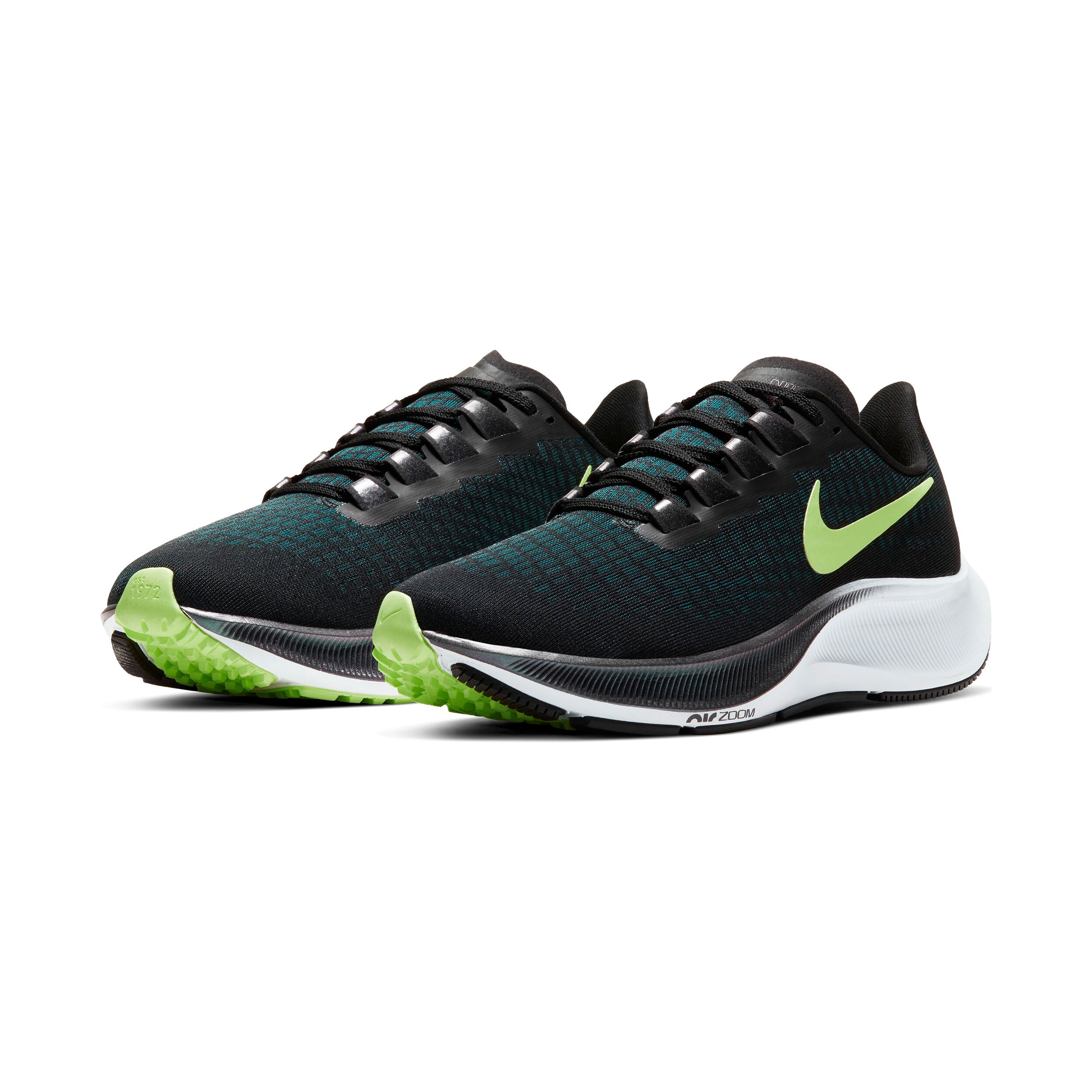 Buy Nike Pegasus Air Zoom 37 Neutral Running Shoe Women Black Neon Green online Running Point UK