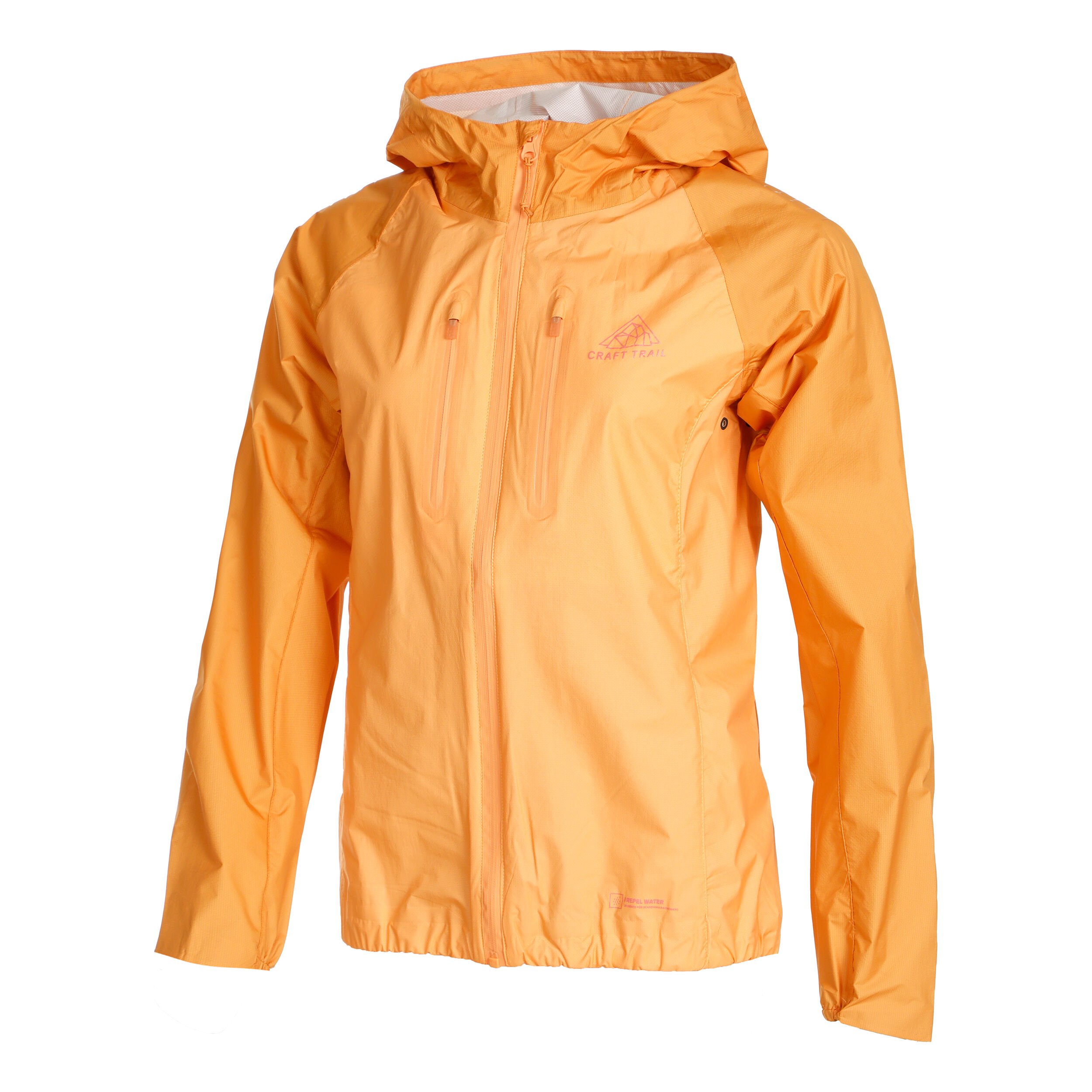 Orange running jacket discount women's