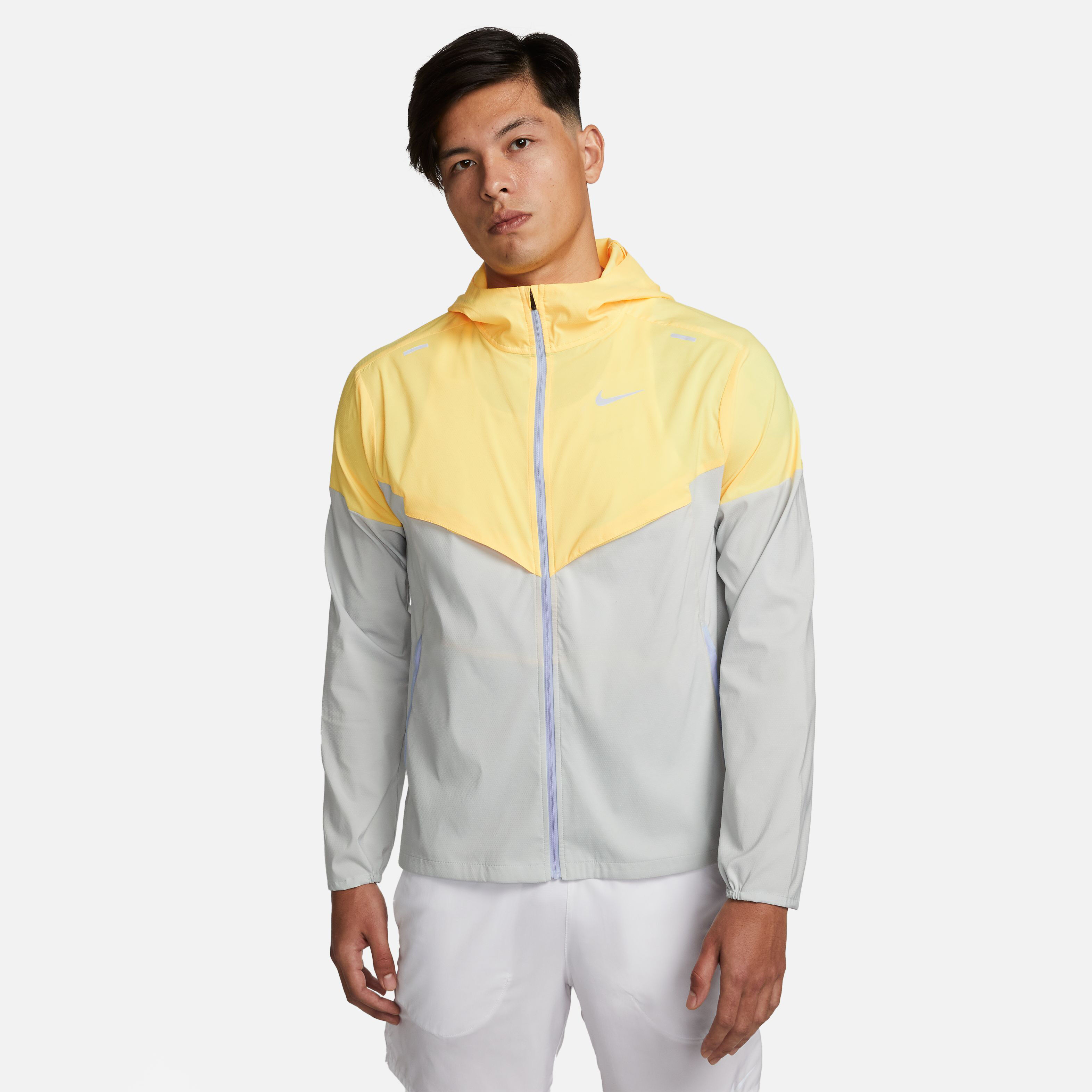 Windrunner Running Jacket Men Yellow Grey