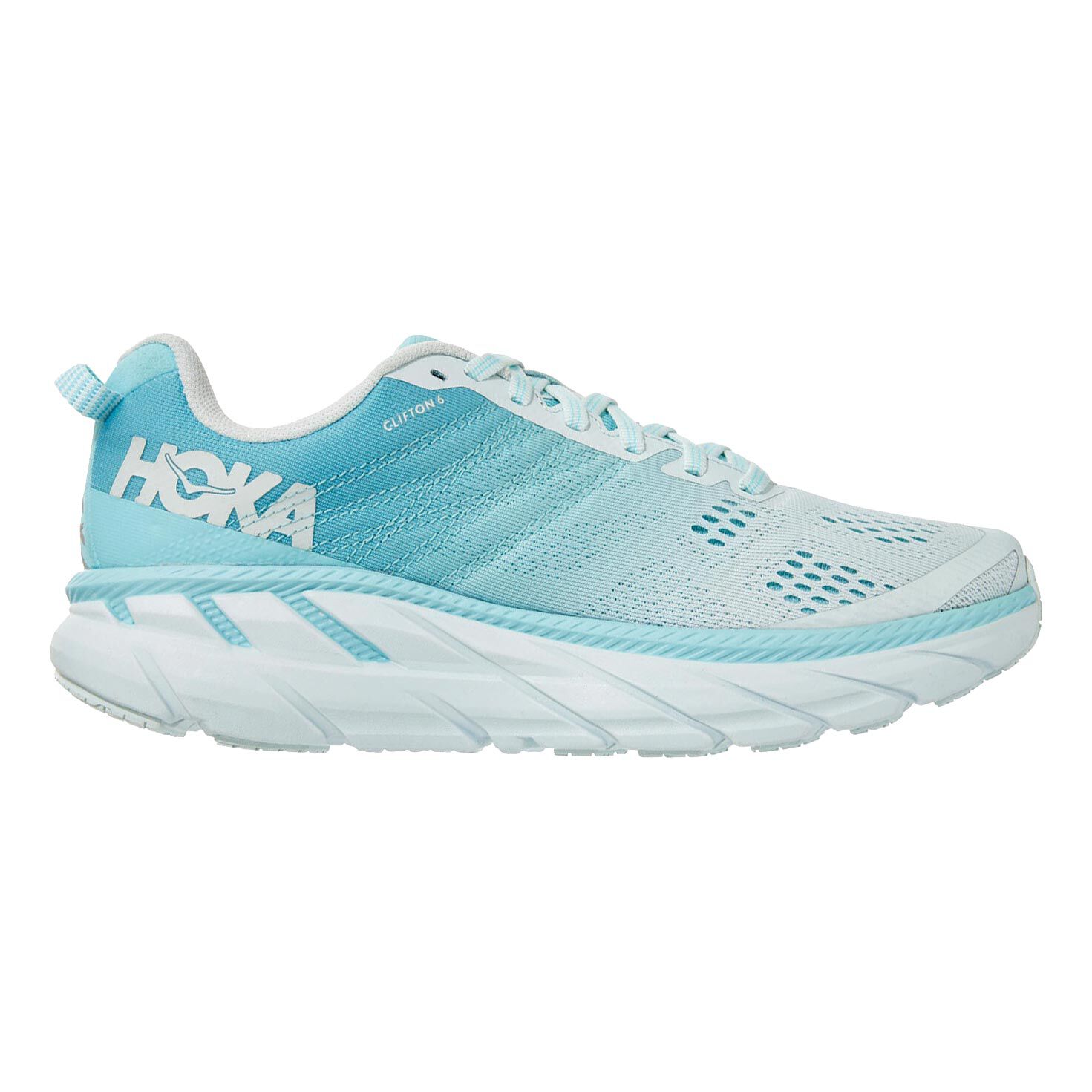 Clifton 6 Neutral Running Shoe Women Turquoise White