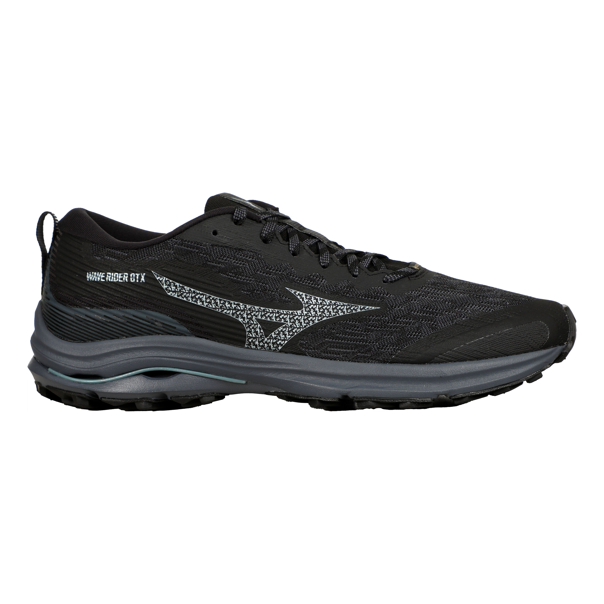 Buy Mizuno Wave Rider GTX Trail Running Shoe Men Black Grey online Running Point UK