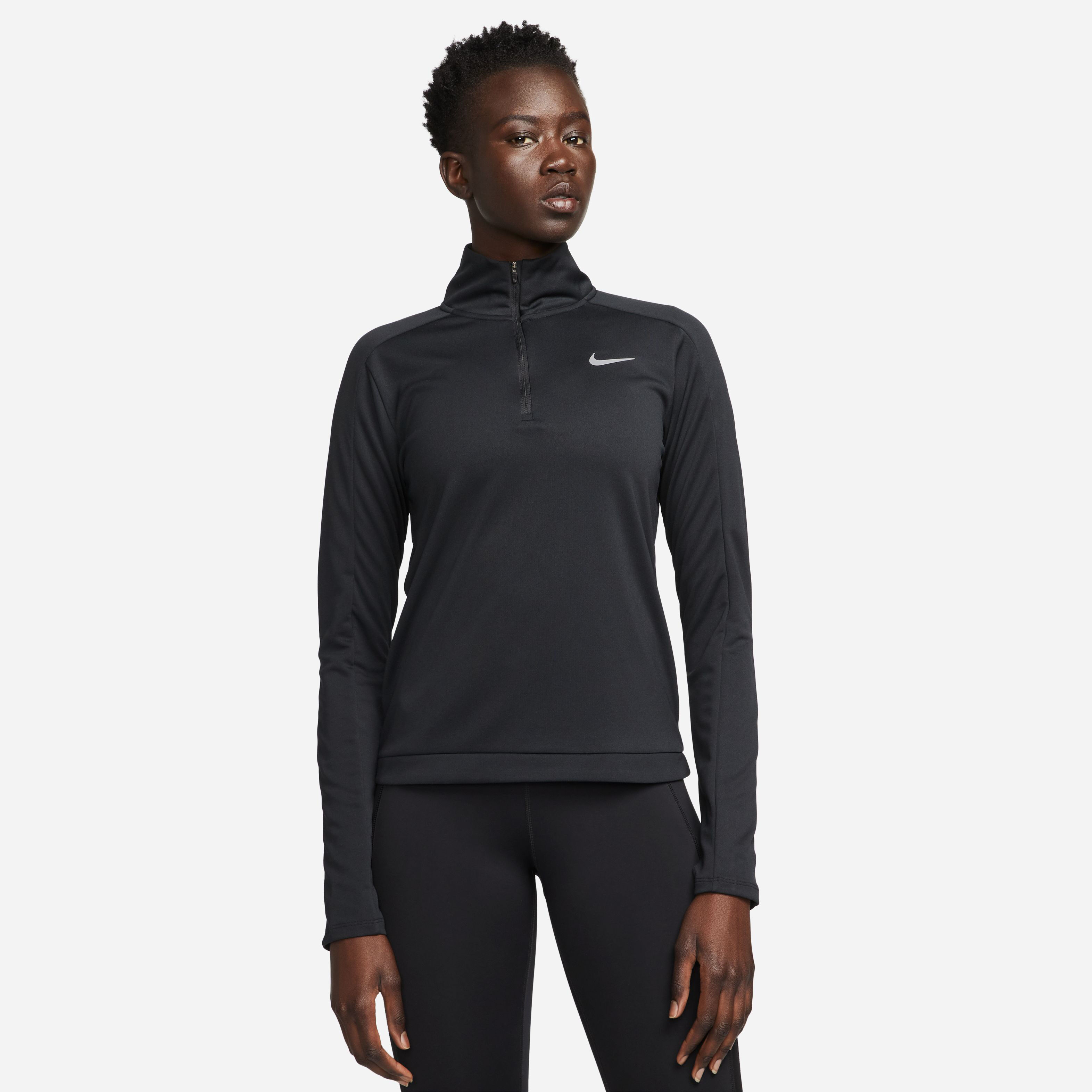 Dri Fit Pacer 1 4 Zip Running Top Women Black