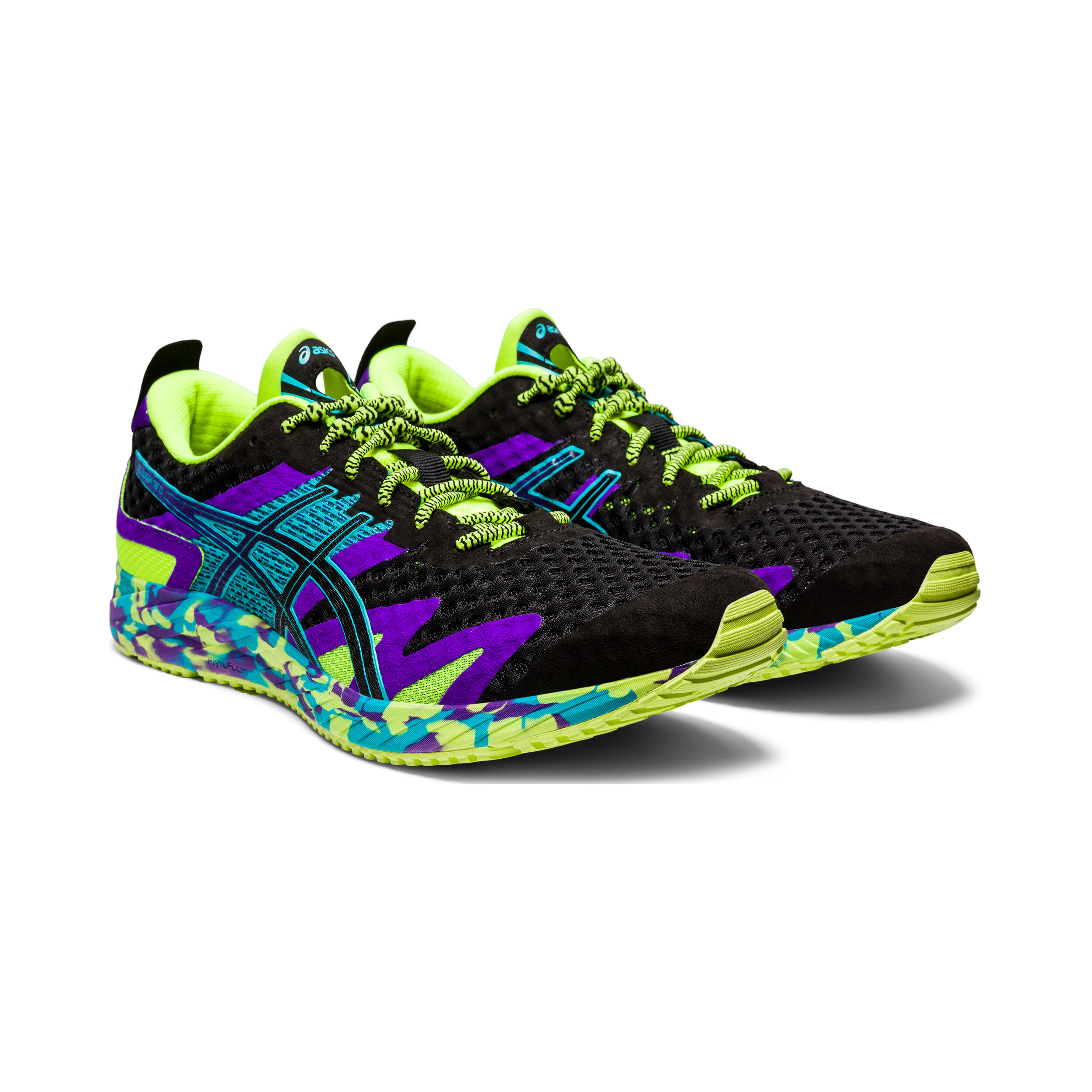 Gel Noosa Tri 12 Competition Running Shoe Men Black Neon Green