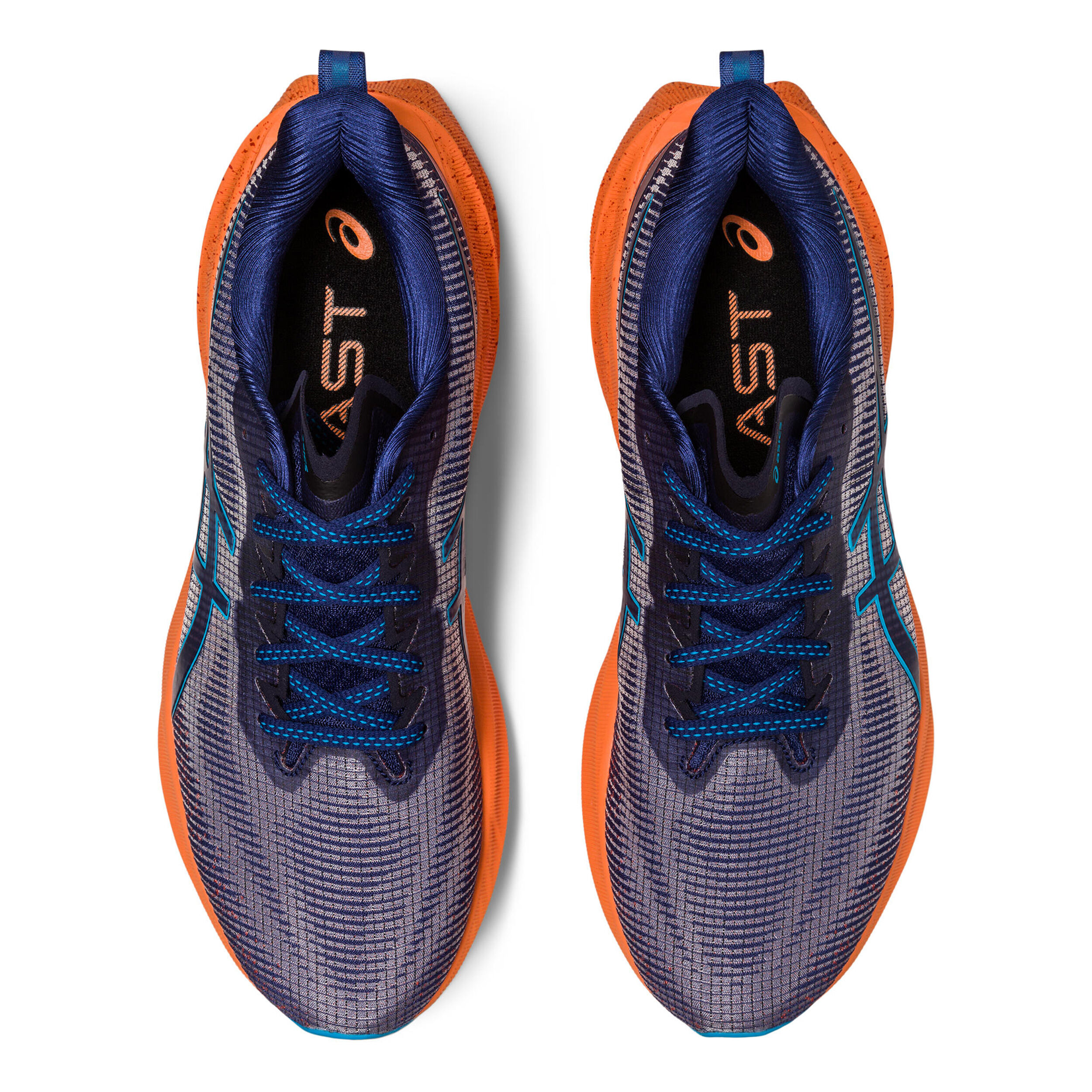 Buy ASICS Novablast 3 LE Neutral Running Shoe Men Blue Orange online Running Point UK