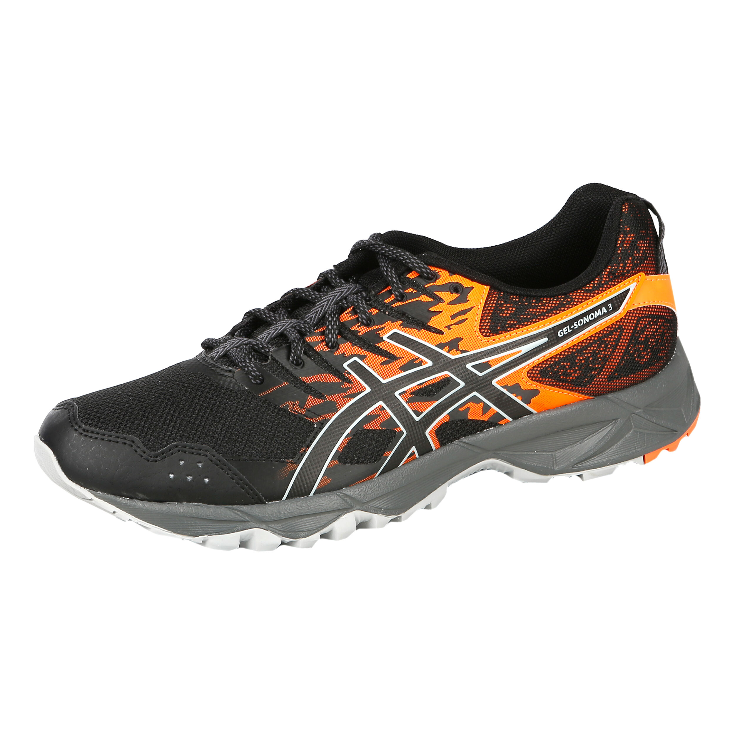 Gel Sonoma 3 Trail Running Shoe Men Black Orange