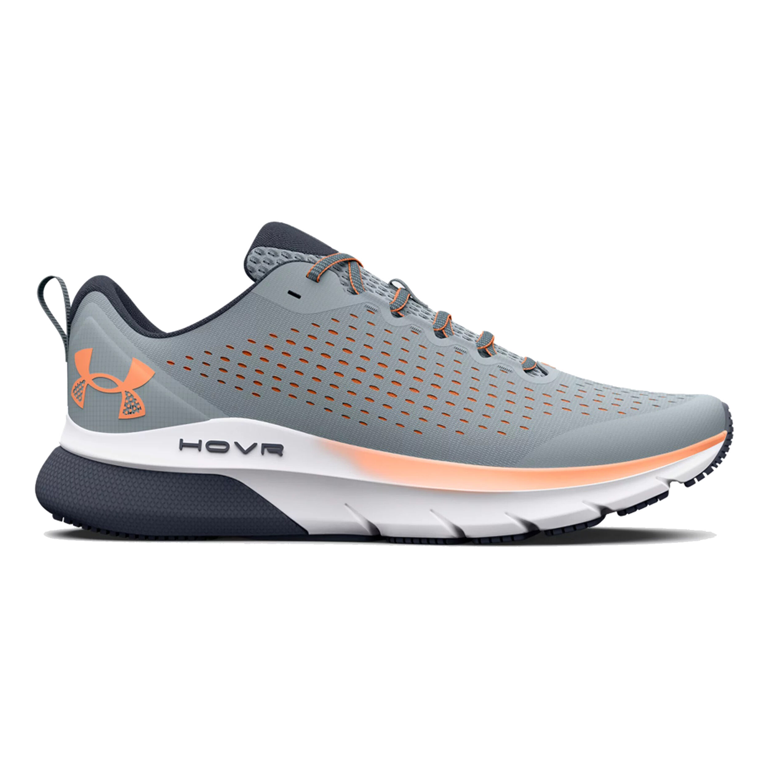 Orange and gray under armour shoes deals