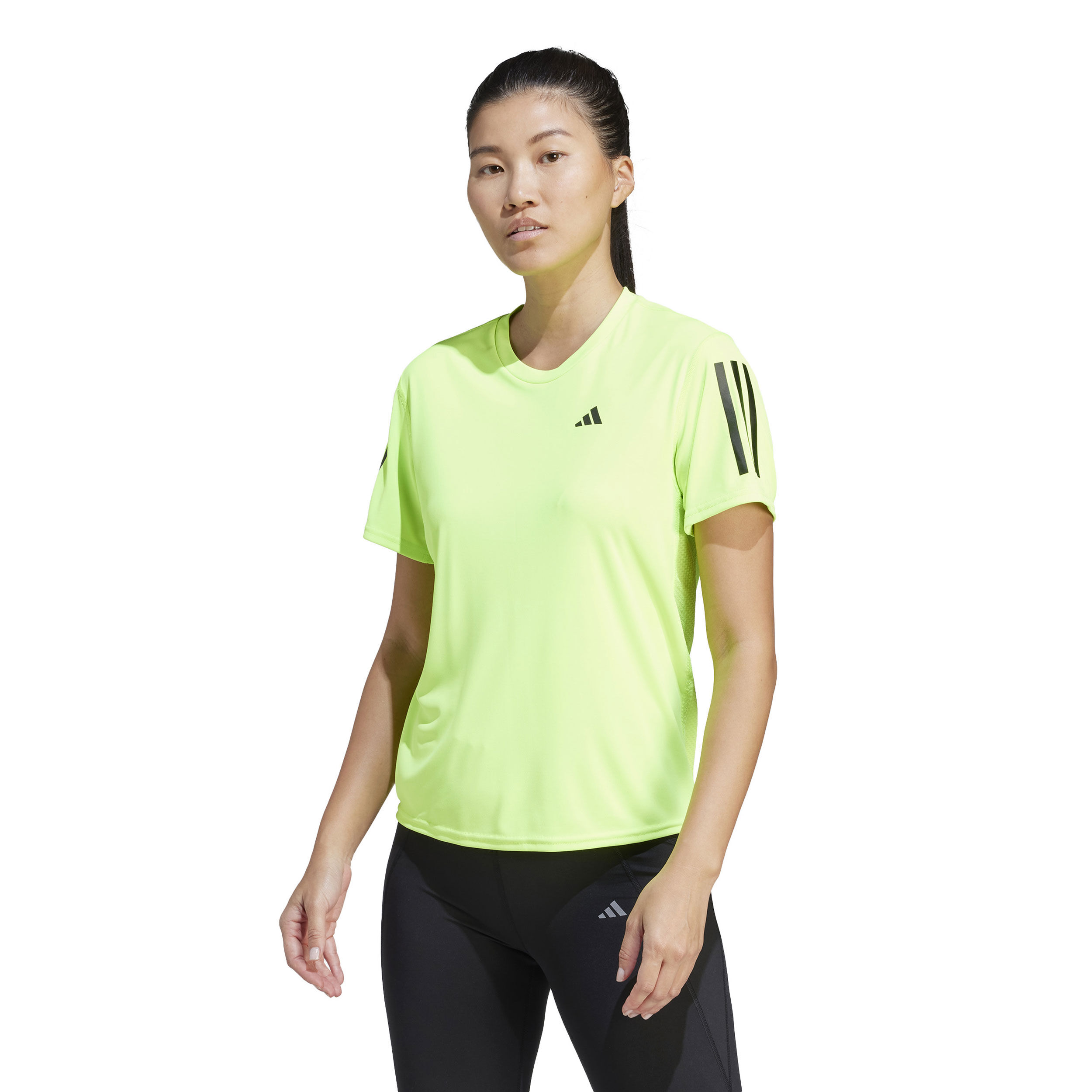 Buy adidas Own The Running Shirts Women Neon Green Black online