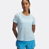 Launch Camo Running Shirt Women-Light Blue