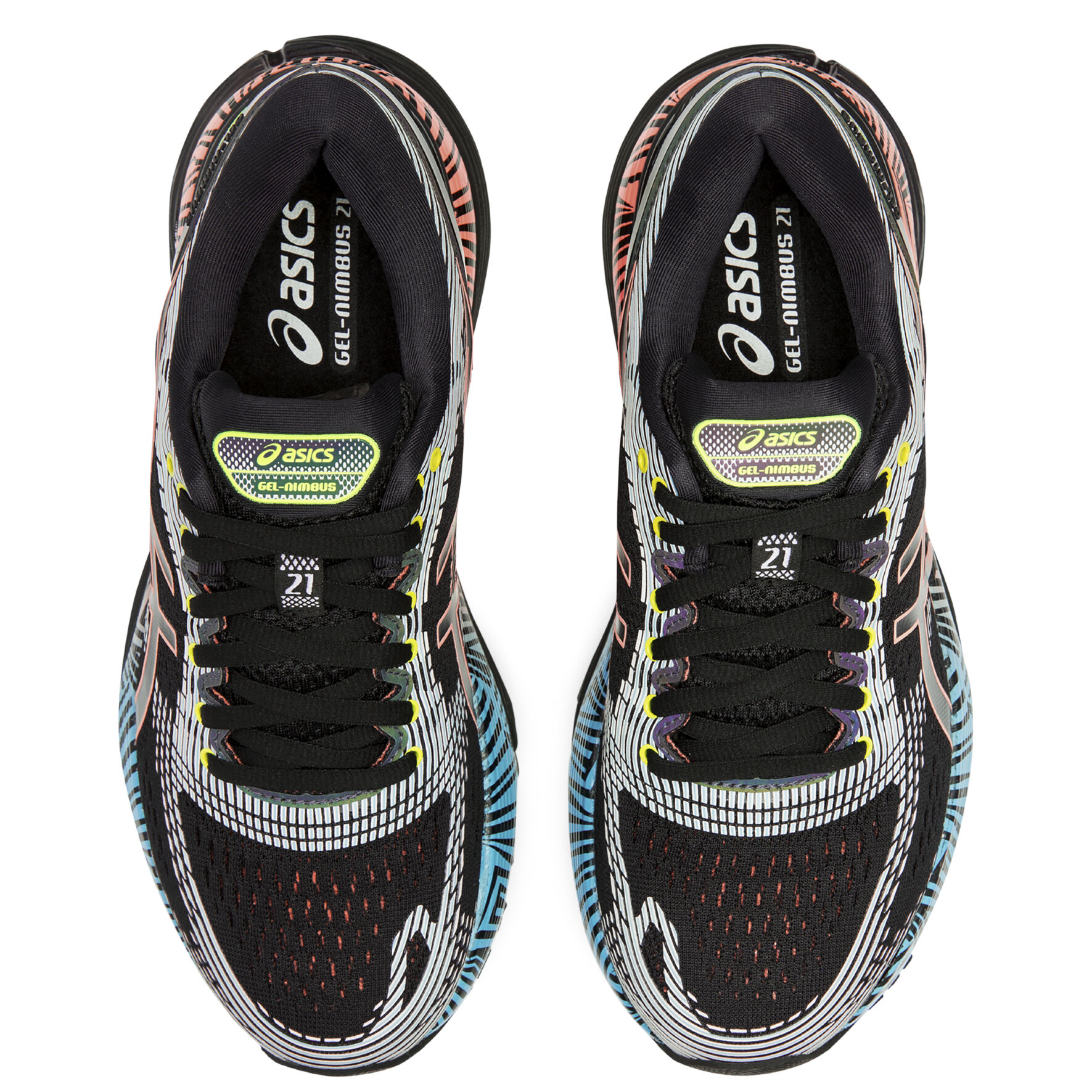 Buy ASICS Gel Nimbus 21 Lite Show Neutral Running Shoe Women Black Turquoise online Running Point UK