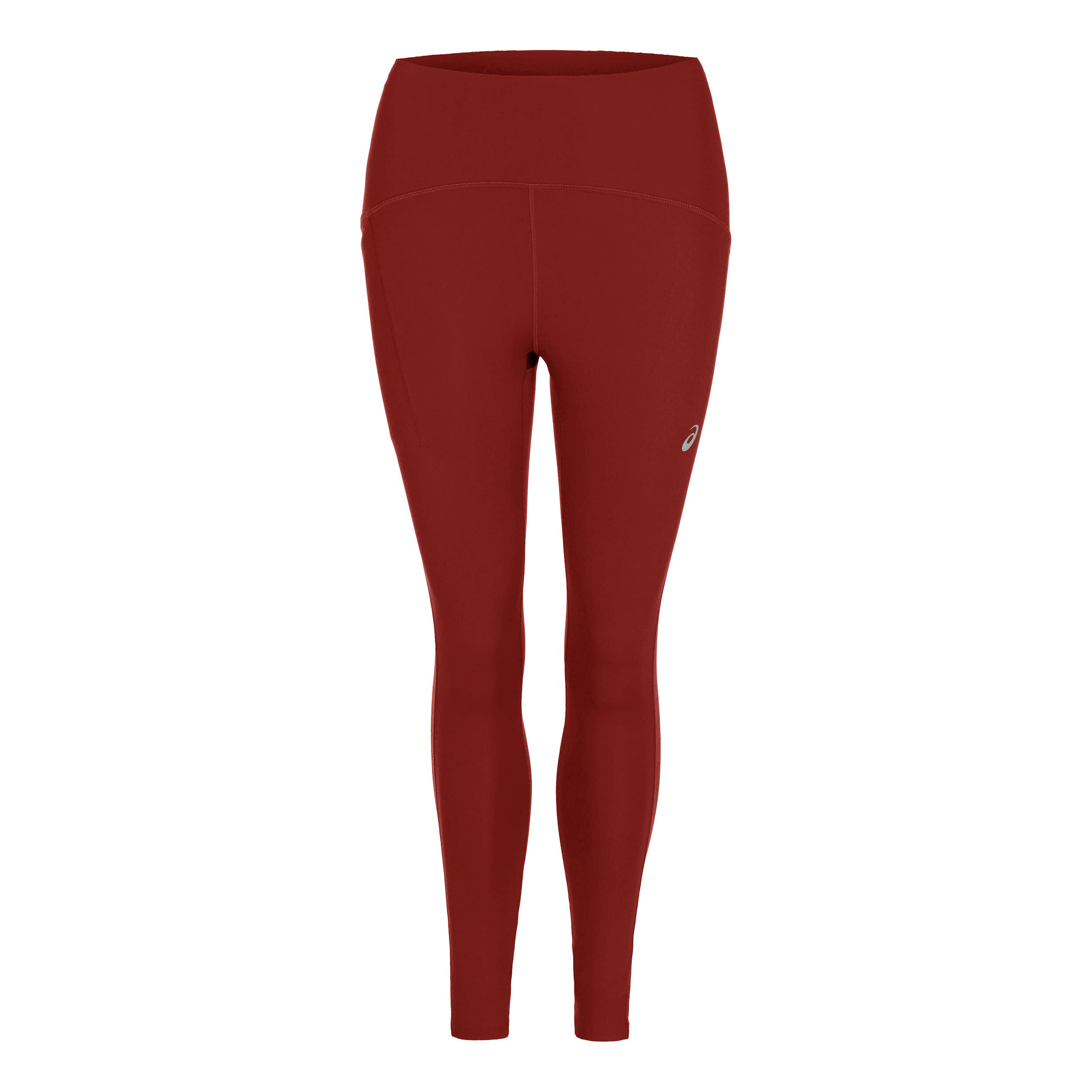 Road High Waist Running Tights Women Dark Red