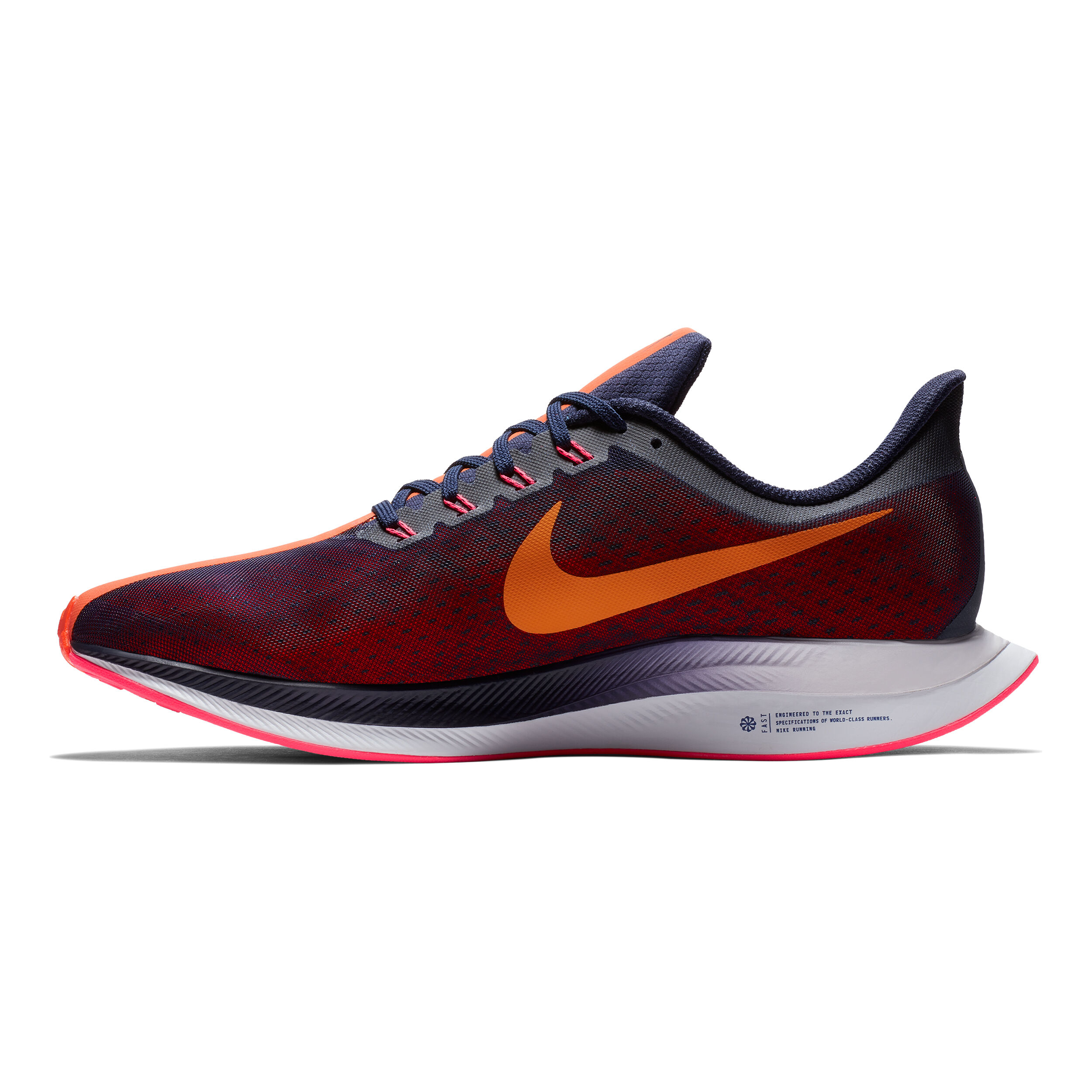 Nike men's zoom pegasus 35 turbo running shoes - grey/red top