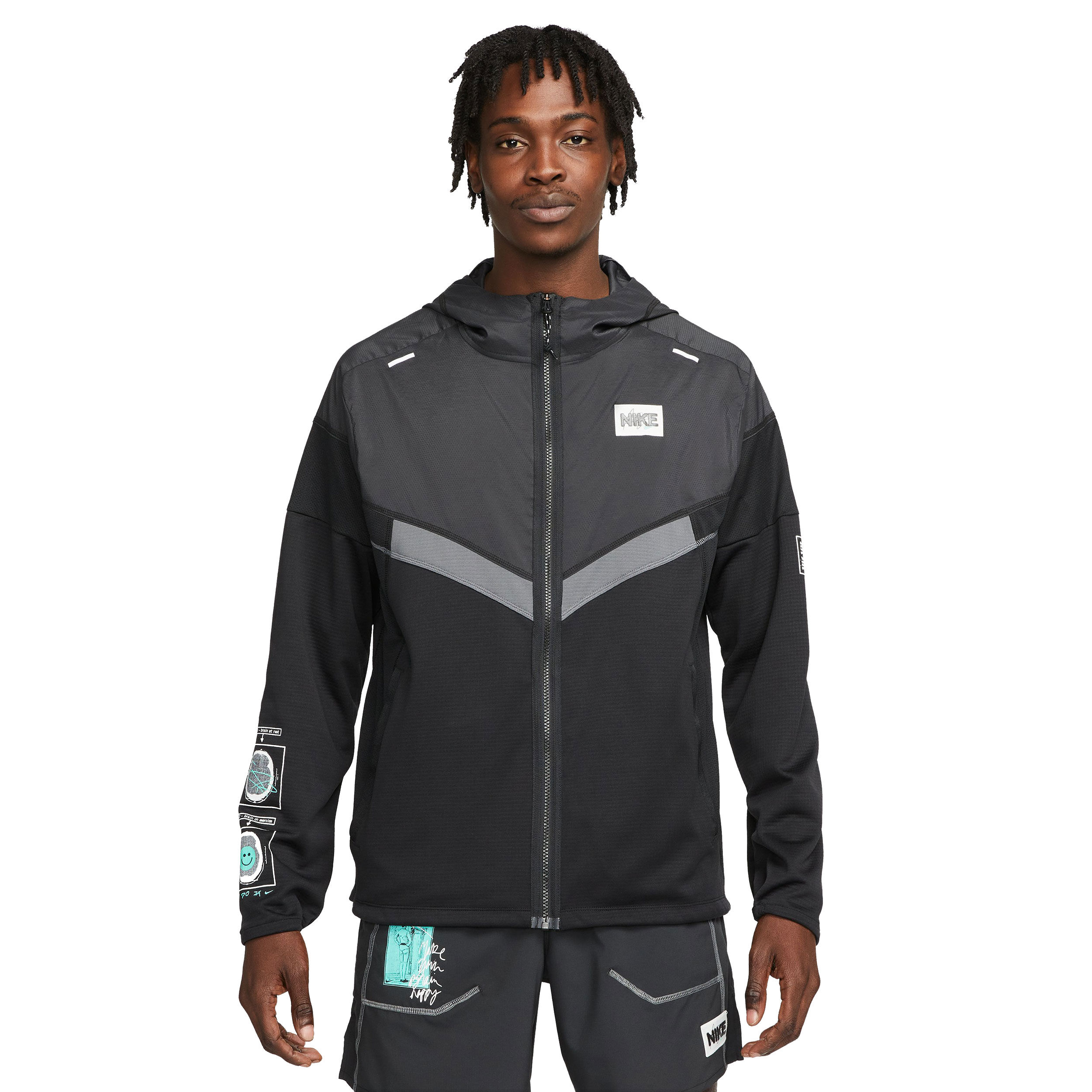 Buy Nike Windrunner DYE Running Jacket Men Black Grey online Running Point UK