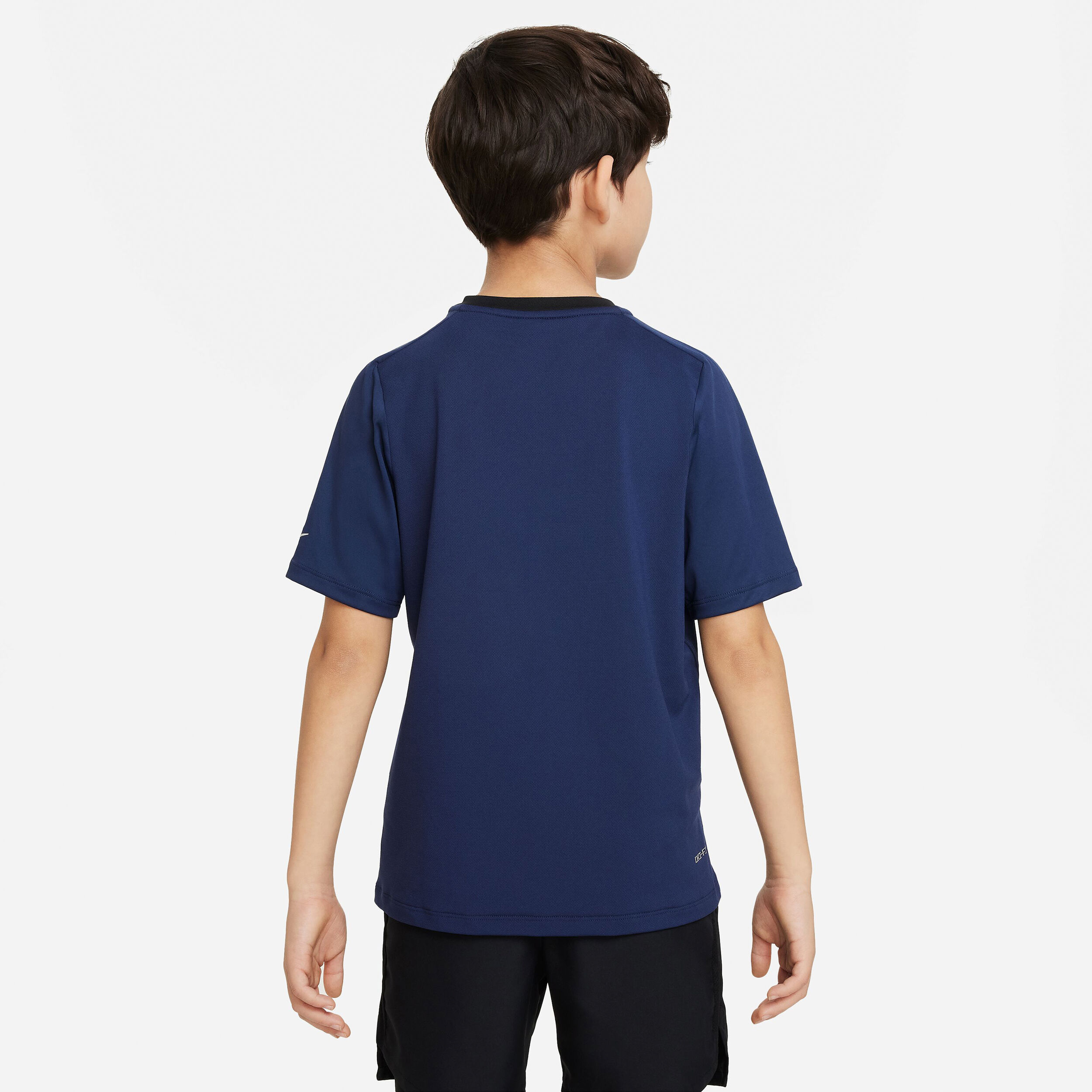 Dri Fit Multi Tech Running Shirt Boys Dark Blue