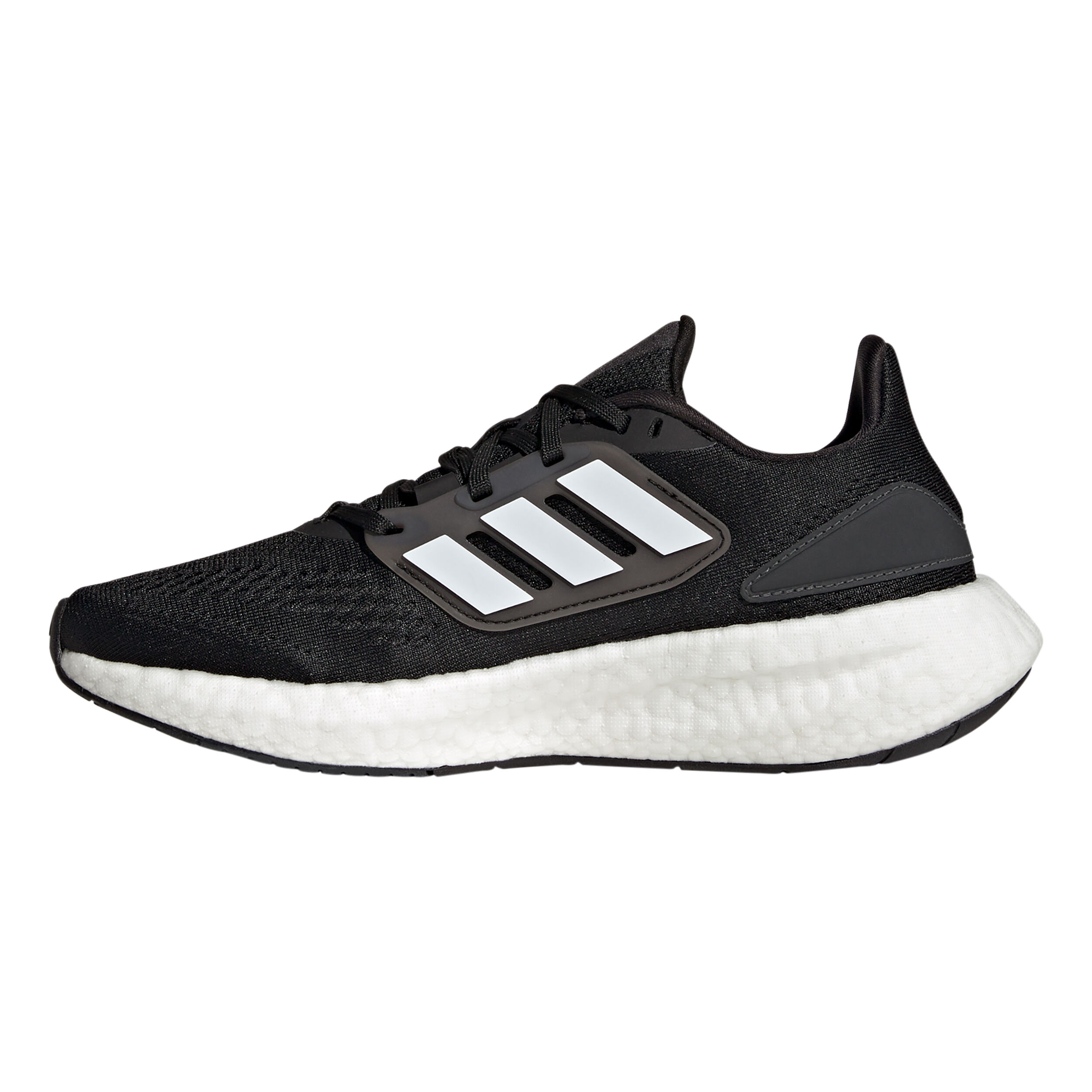 Adidas black and white sports shoes hot sale