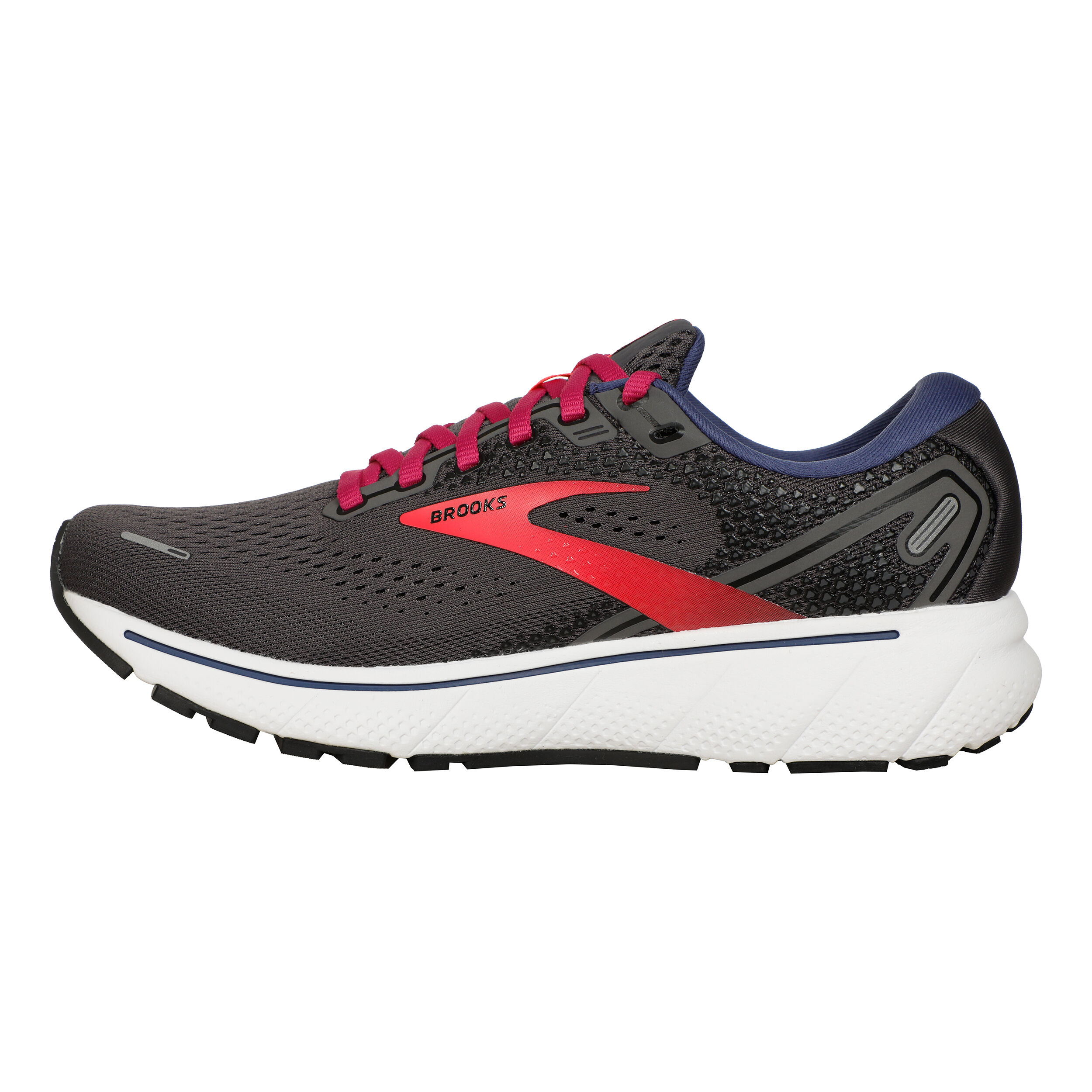 Buy Brooks Ghost 14 Neutral Running Shoe Women Grey Pink online Running Point UK