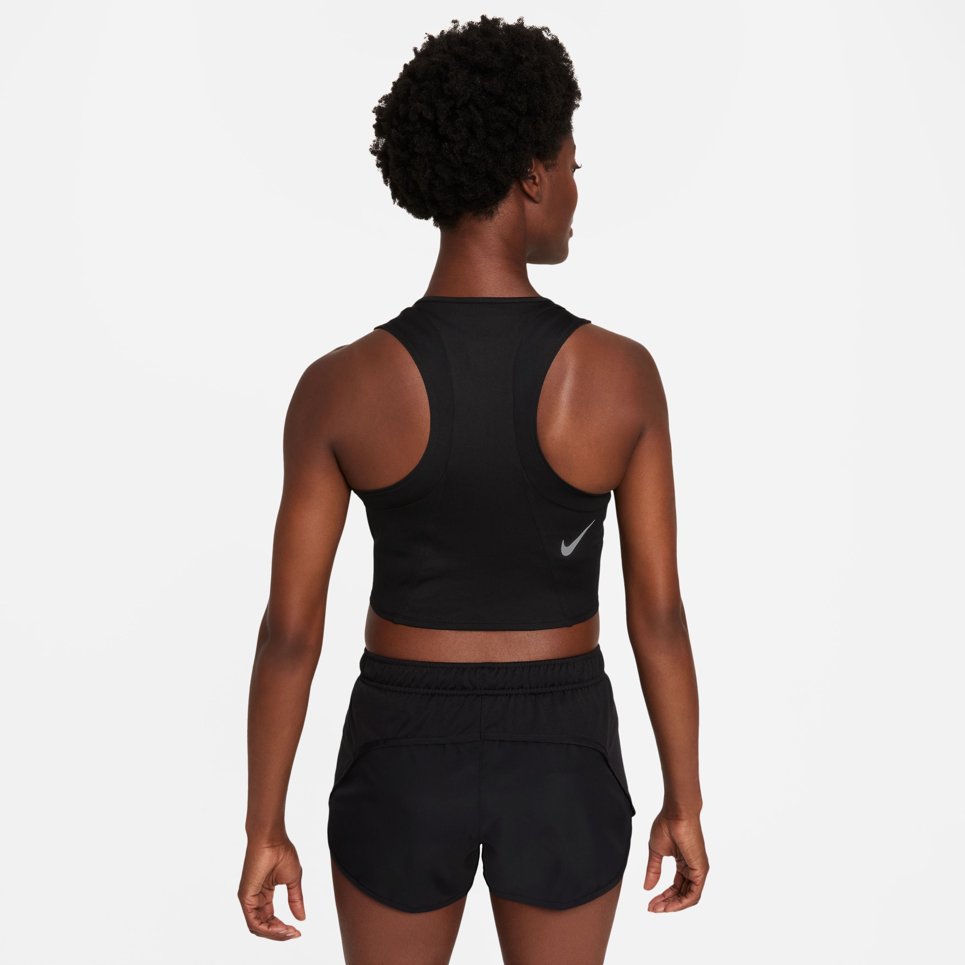 Dri Fit Fast Crop Tank Top Women Black
