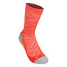 Performance Run Crew Running Socks-Orange,Grey