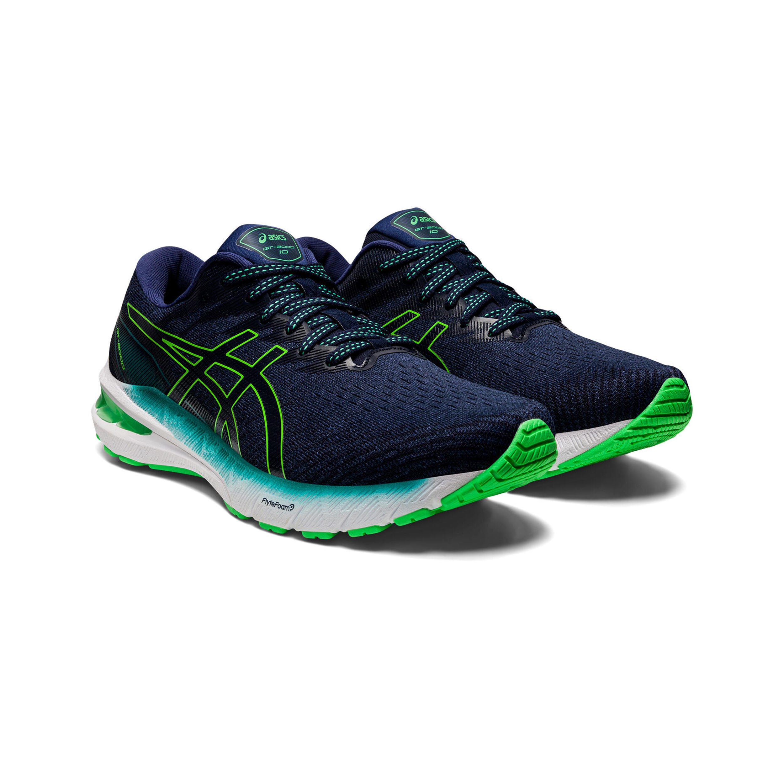 Buy ASICS GT 2000 10 Stability Running Shoe Men Blue Green online Running Point UK