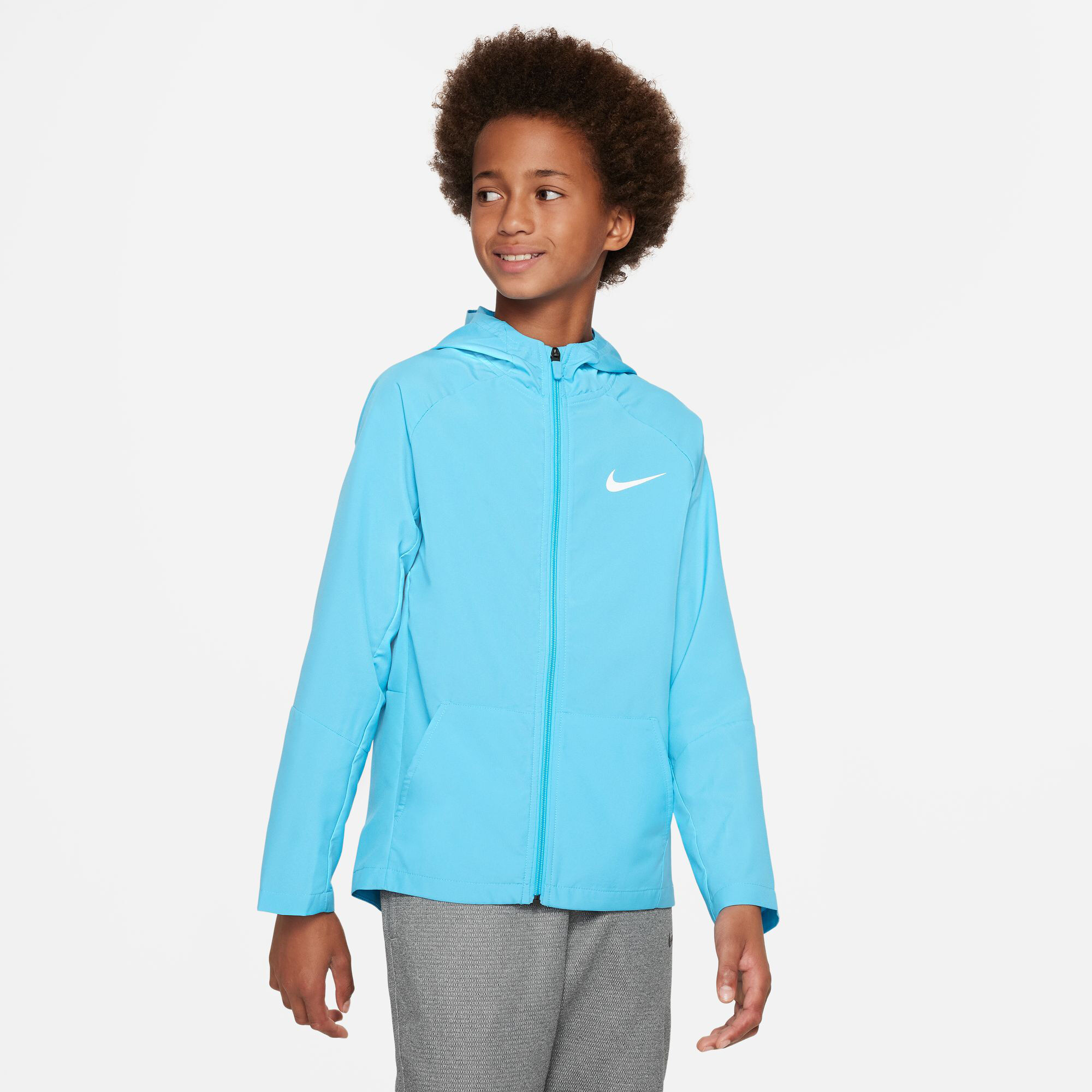 Buy Nike Dri Fit Woven Training Jacket Boys Light Blue online Running Point UK