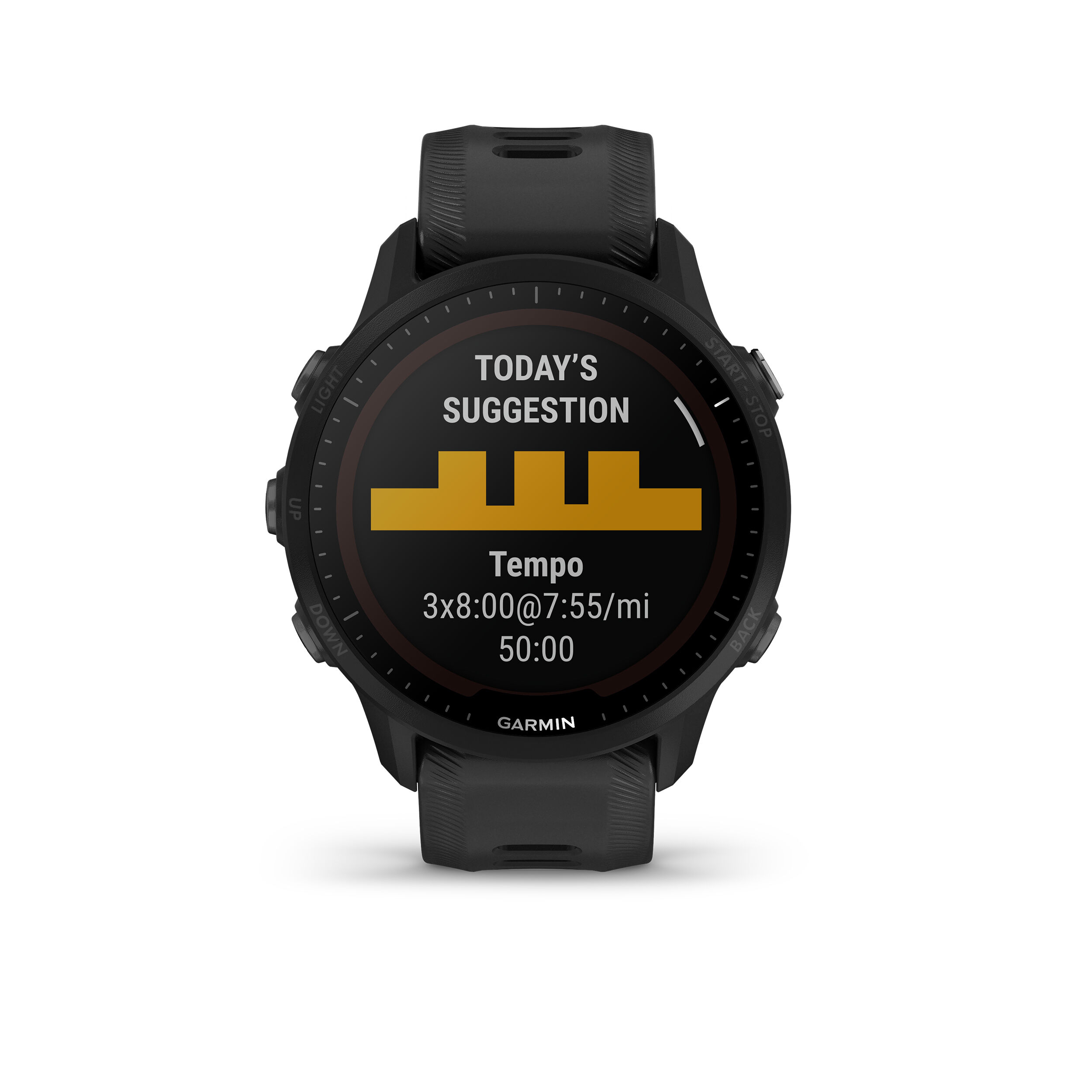 Buy Garmin Forerunner 955 Solar Pulse Watch Black online Running