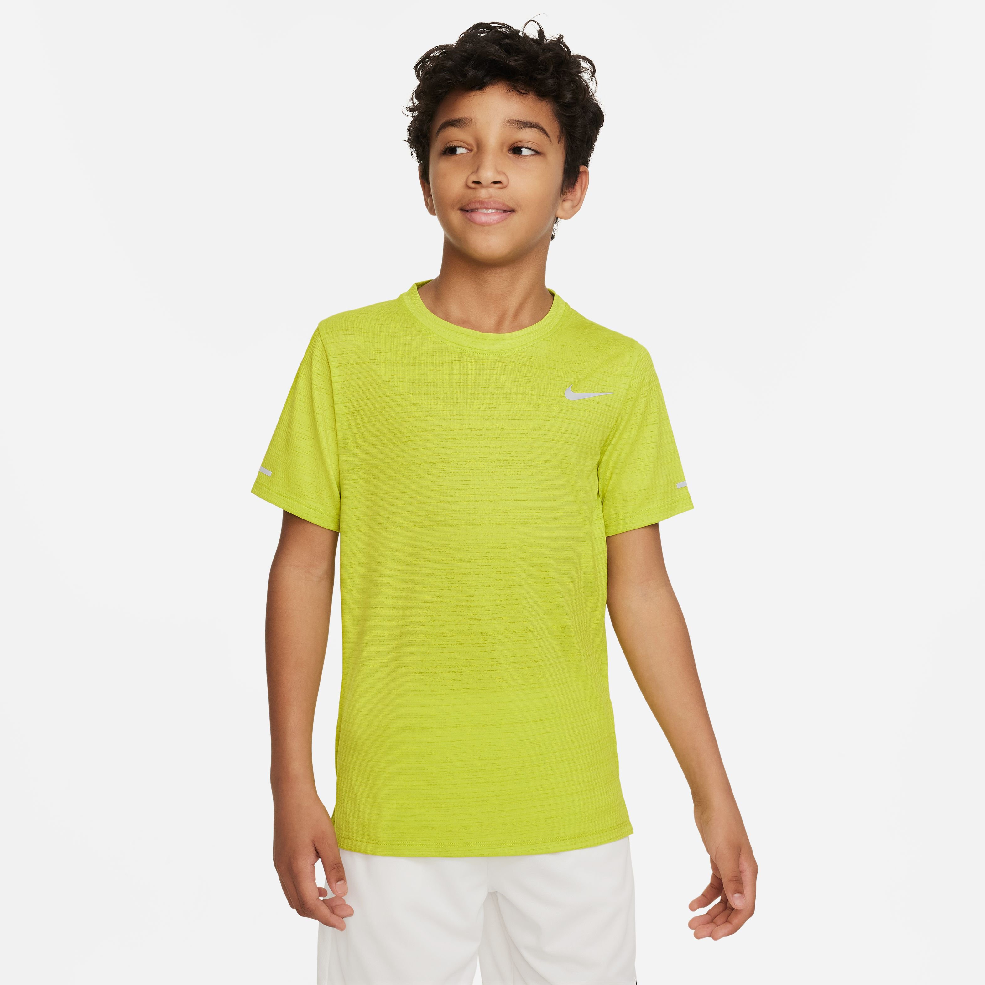 Buy Nike Dri Fit Miler Running Shirts Boys Green online Running Point UK