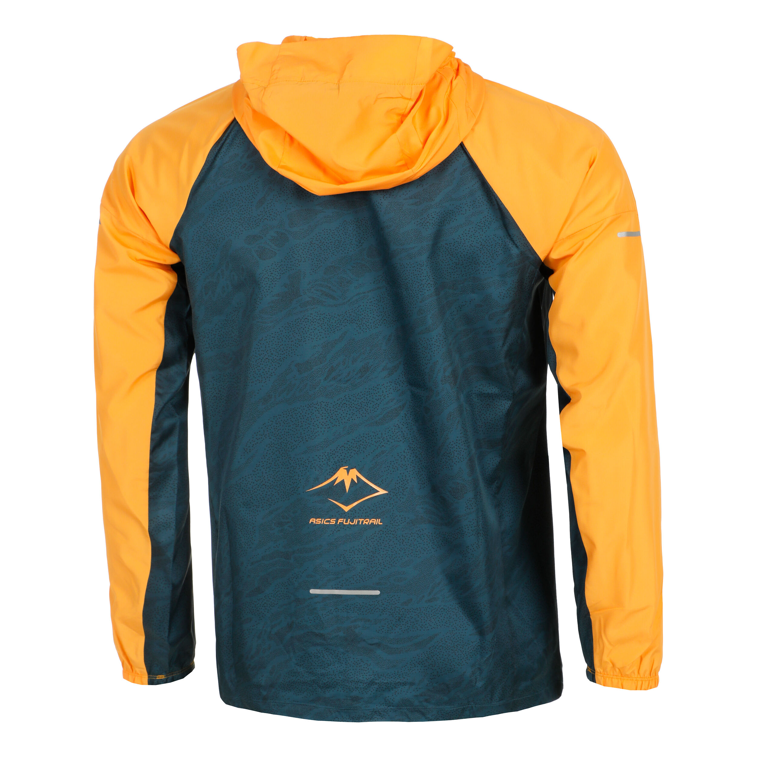 Buy ASICS Fujitrail Packable Windbreaker Running Jacket Men Orange Dark Blue online Running Point UK