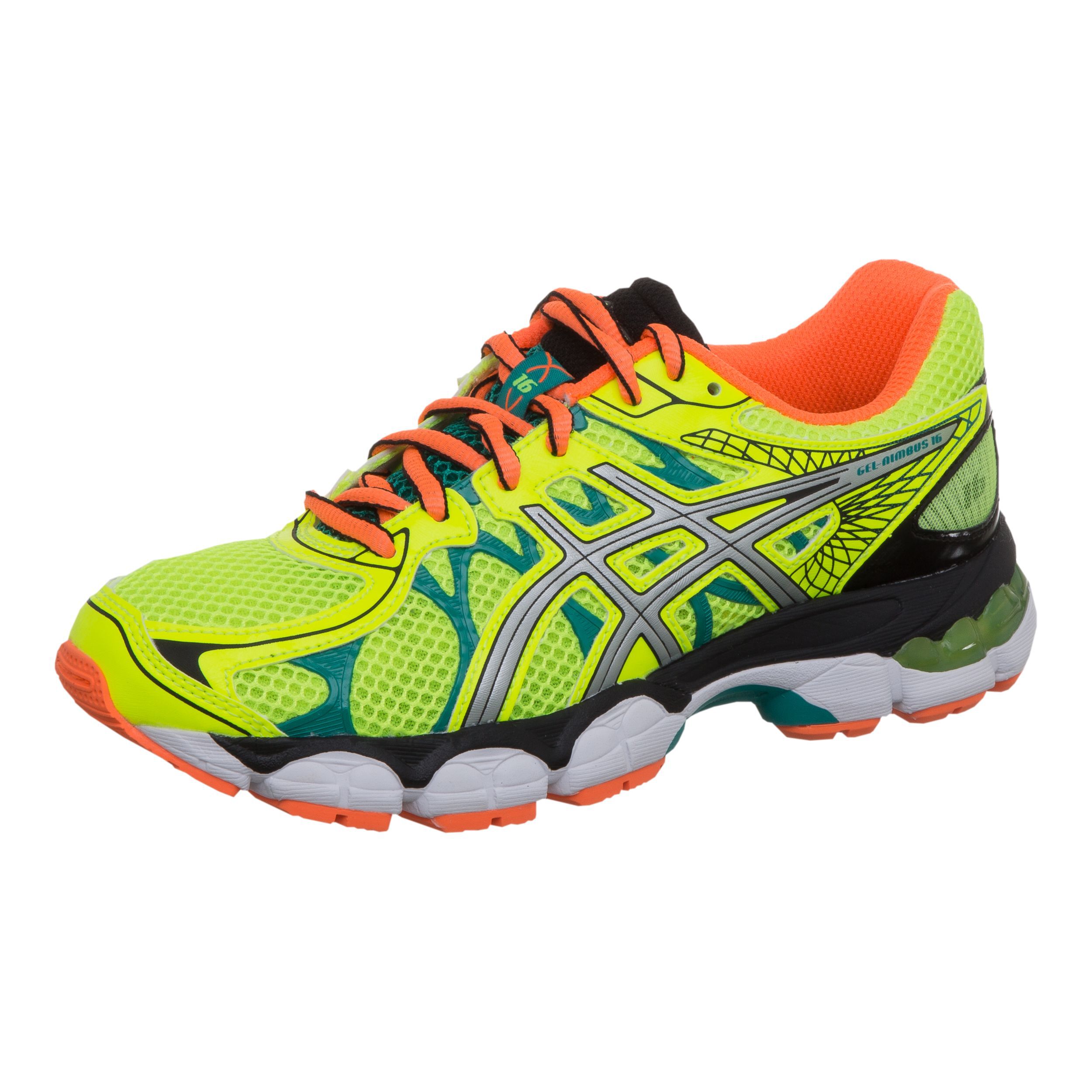 Buy ASICS Gel Nimbus 16 GS Natural Running Shoe Kids Neon Yellow