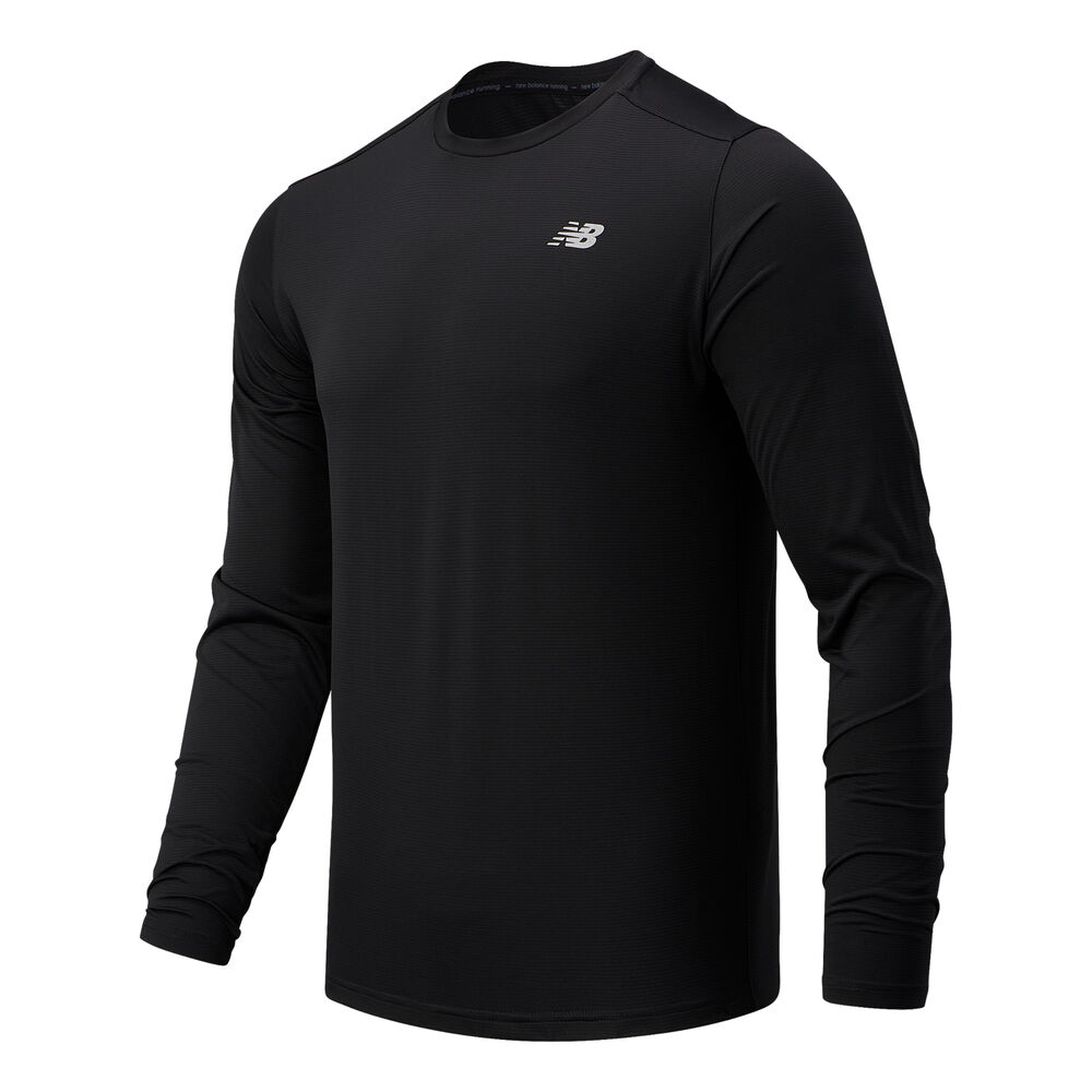 New Balance Accelerate Long Sleeve Men - Black, Size S