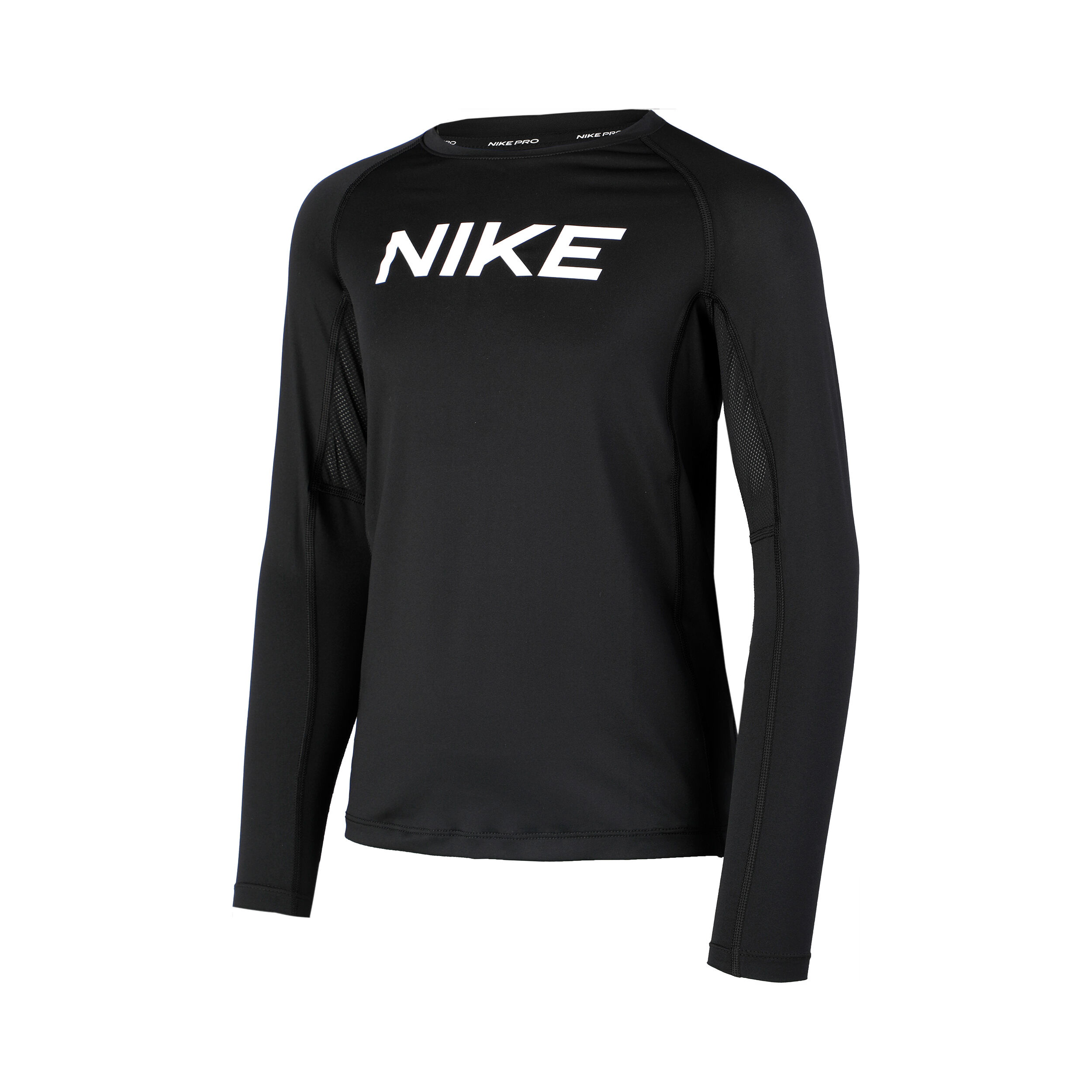 Buy Nike Dri Fit Pro Long Sleeve Boys Black White online