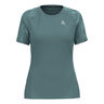 Essential Print Crew Neck Running shirt Women - blue grey, 