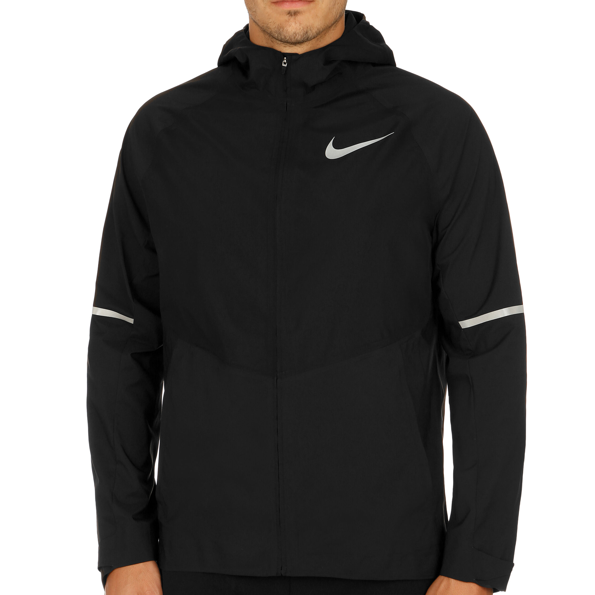 Zonal AeroShield Hooded Running Jacket Men Black