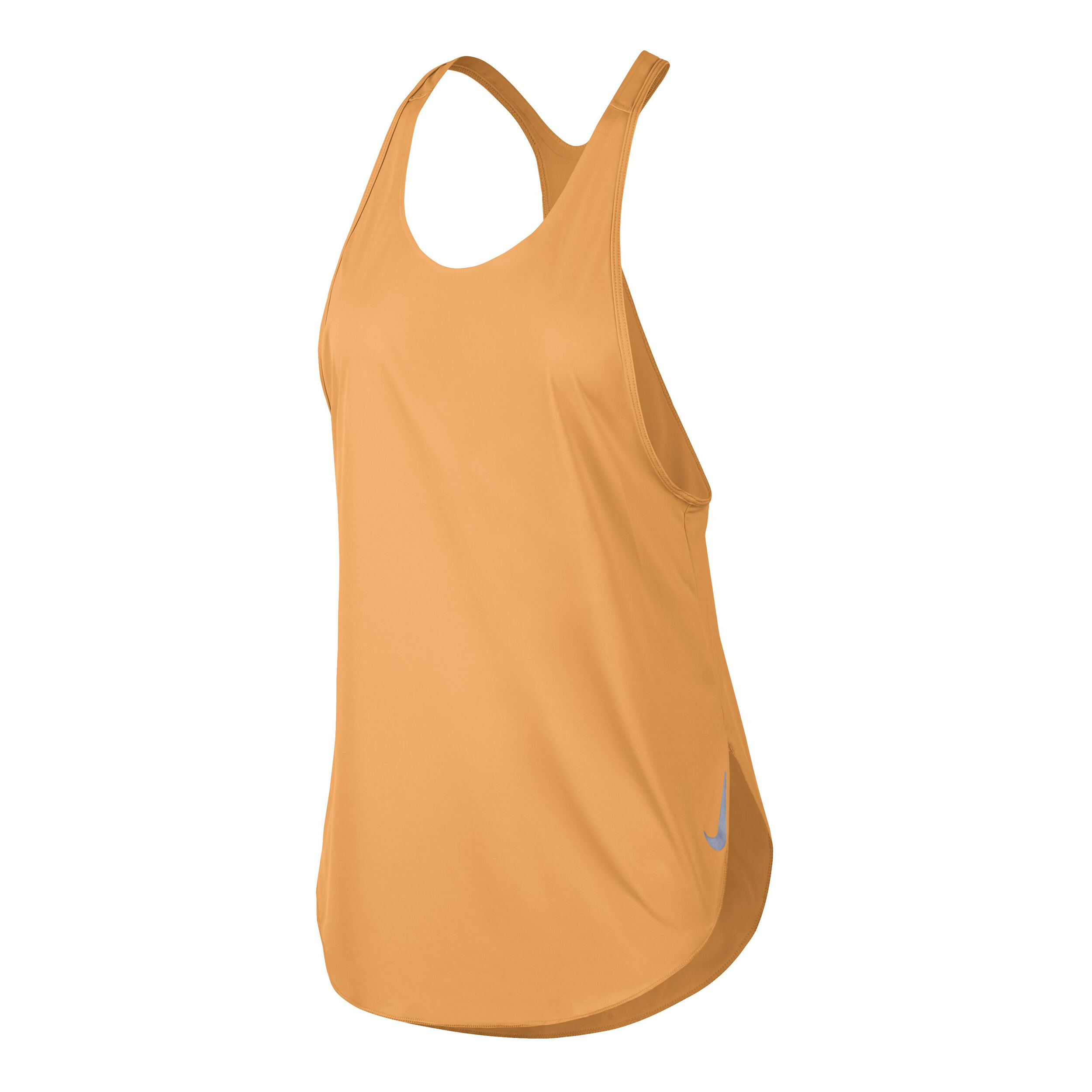 City Sleek Tank Top Women Orange Silver