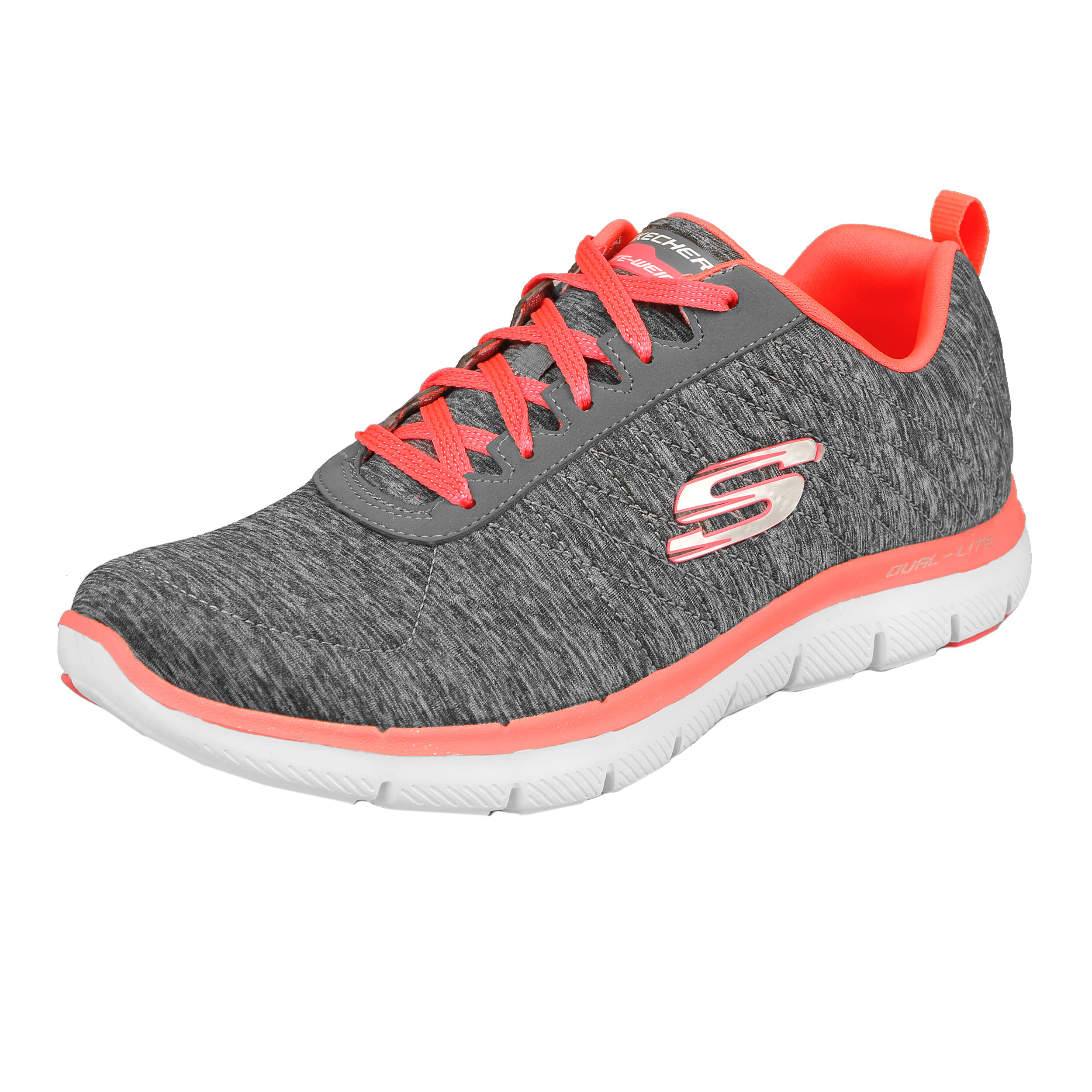 Buy Skechers Flex Appeal 2.0 Natural Running Shoe Women Grey Coral online Running Point UK