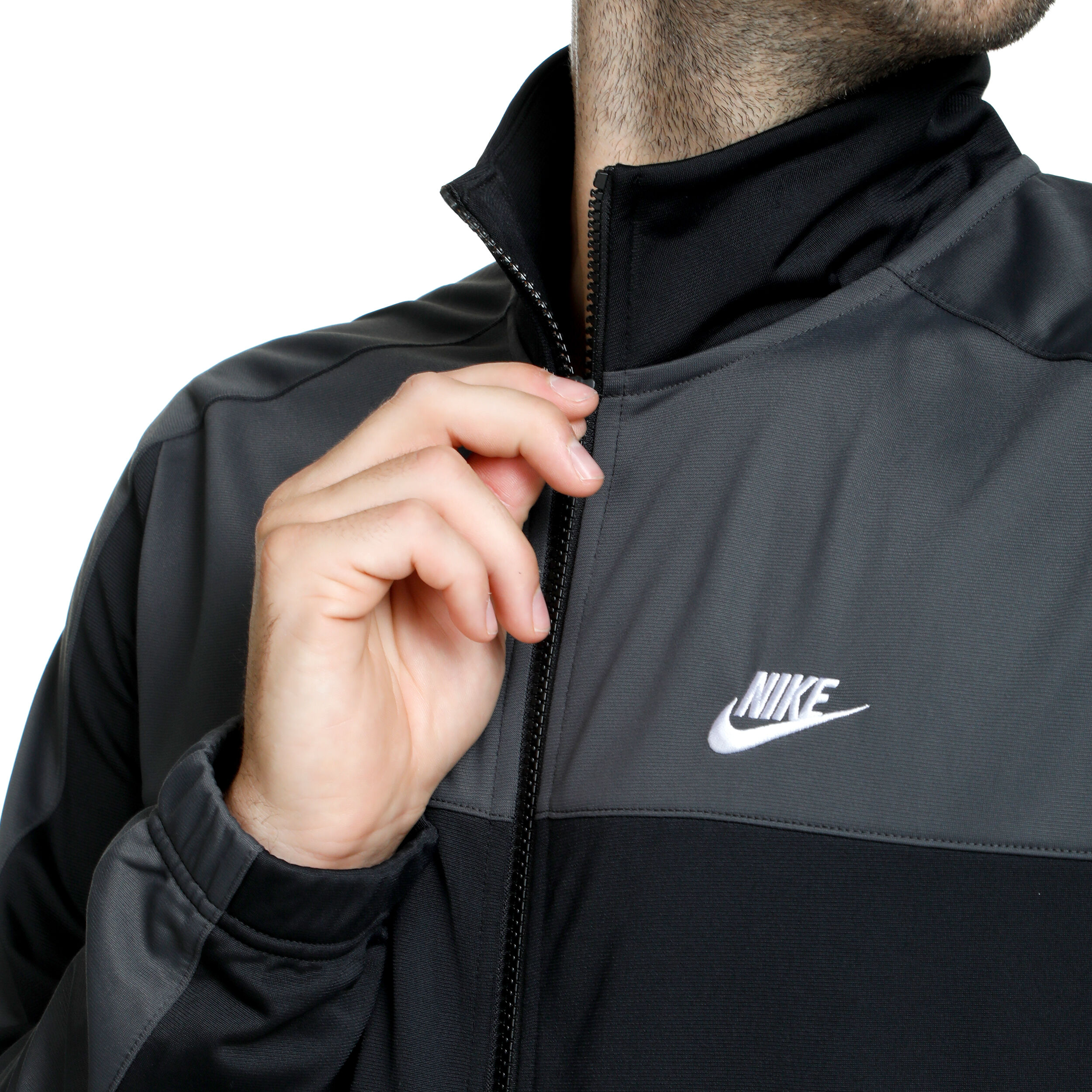 Buy Nike Sportswear Sport Essentials Tracksuit Men Black Grey online Running Point UK