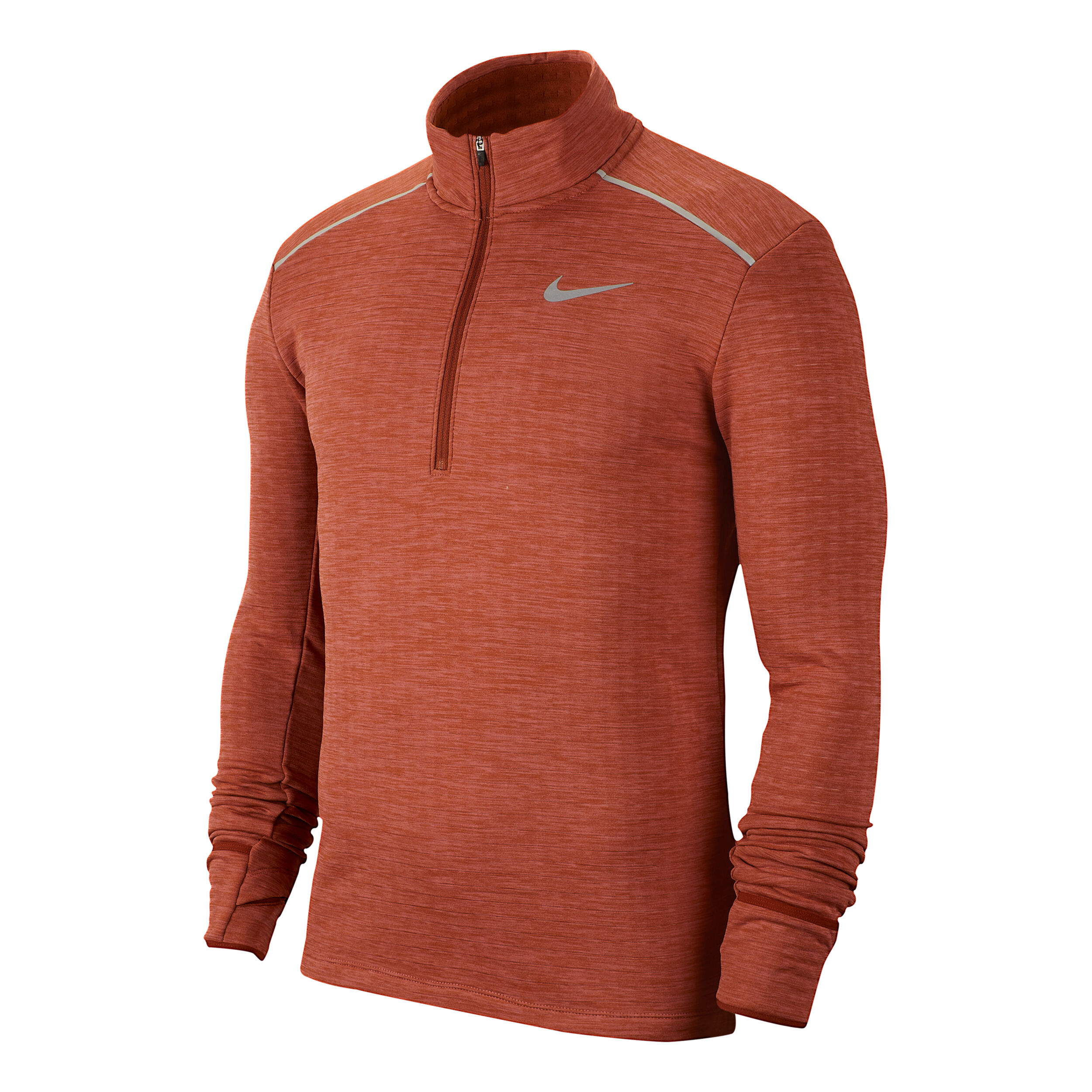 Sphere Element Half Zip 3.0 Long Sleeve Men Dark Red Silver