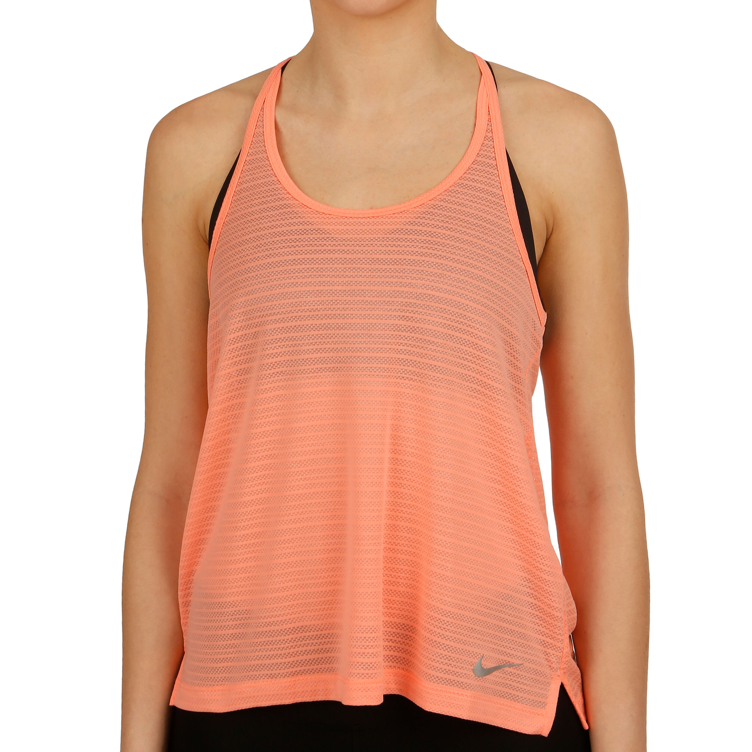 Buy Nike Miler Breathe Tank Top Women Orange Silver online Running Point UK