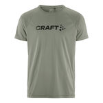 Craft Clothing Craft Core Essence Logo Running Shirt Men-Green