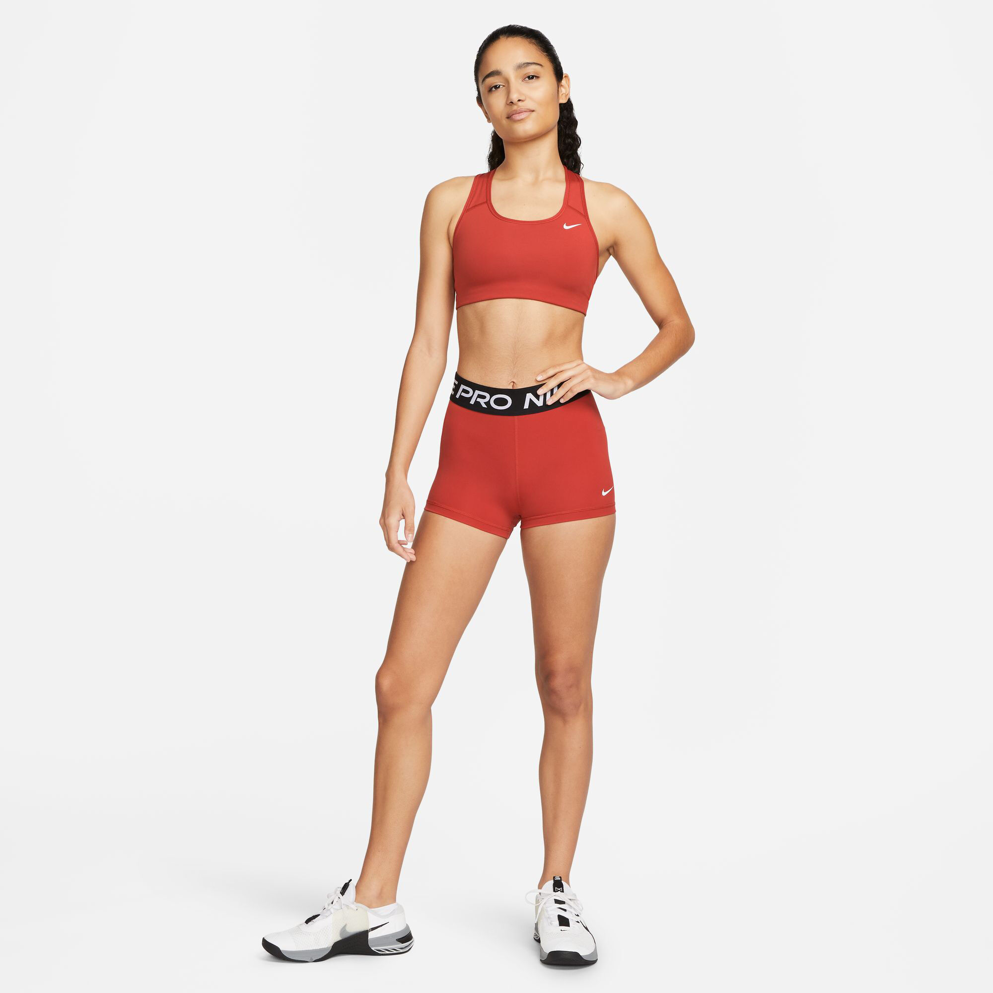 Red nike compression shorts store