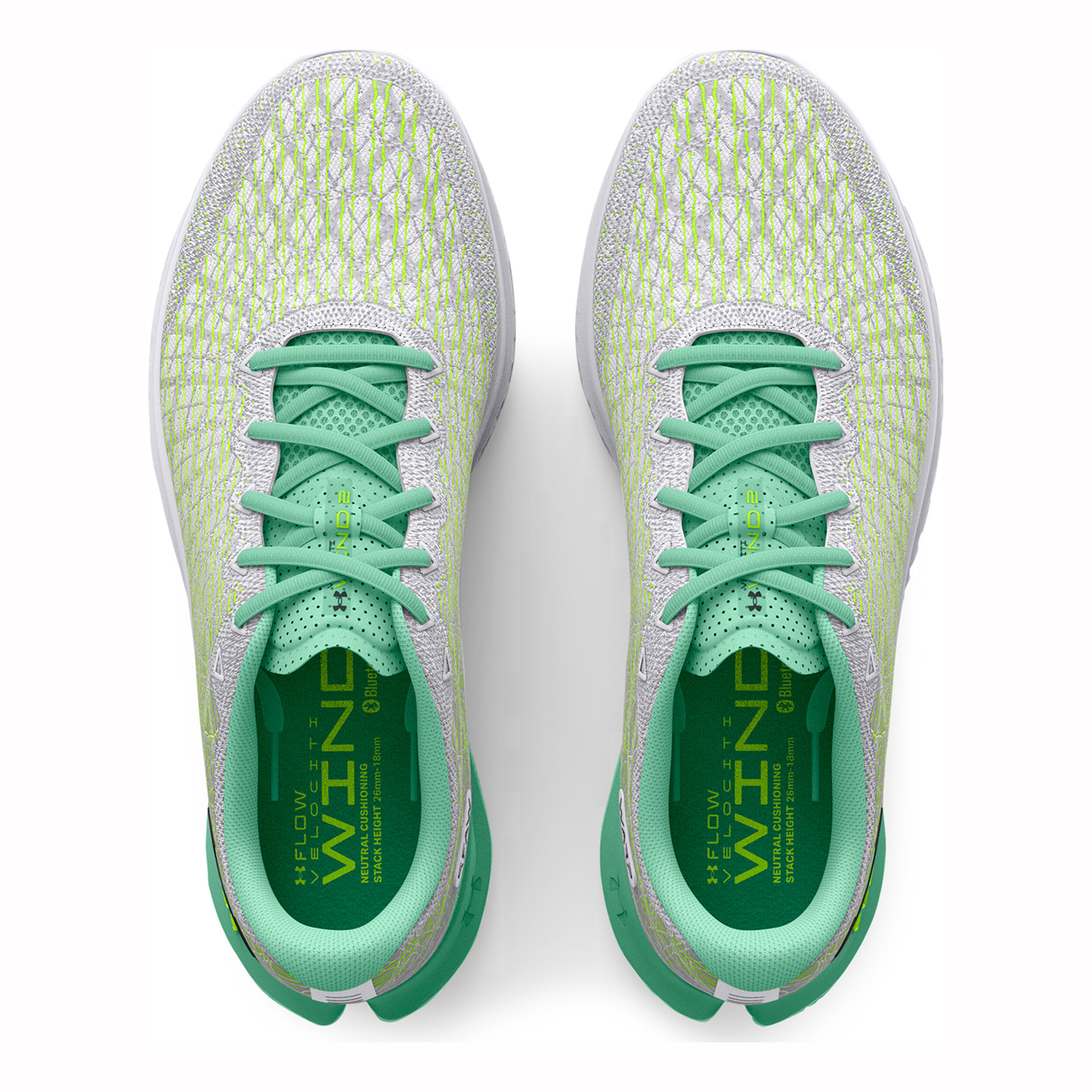Flow Velociti Wind 2 Neutral Running Shoe Men White Green