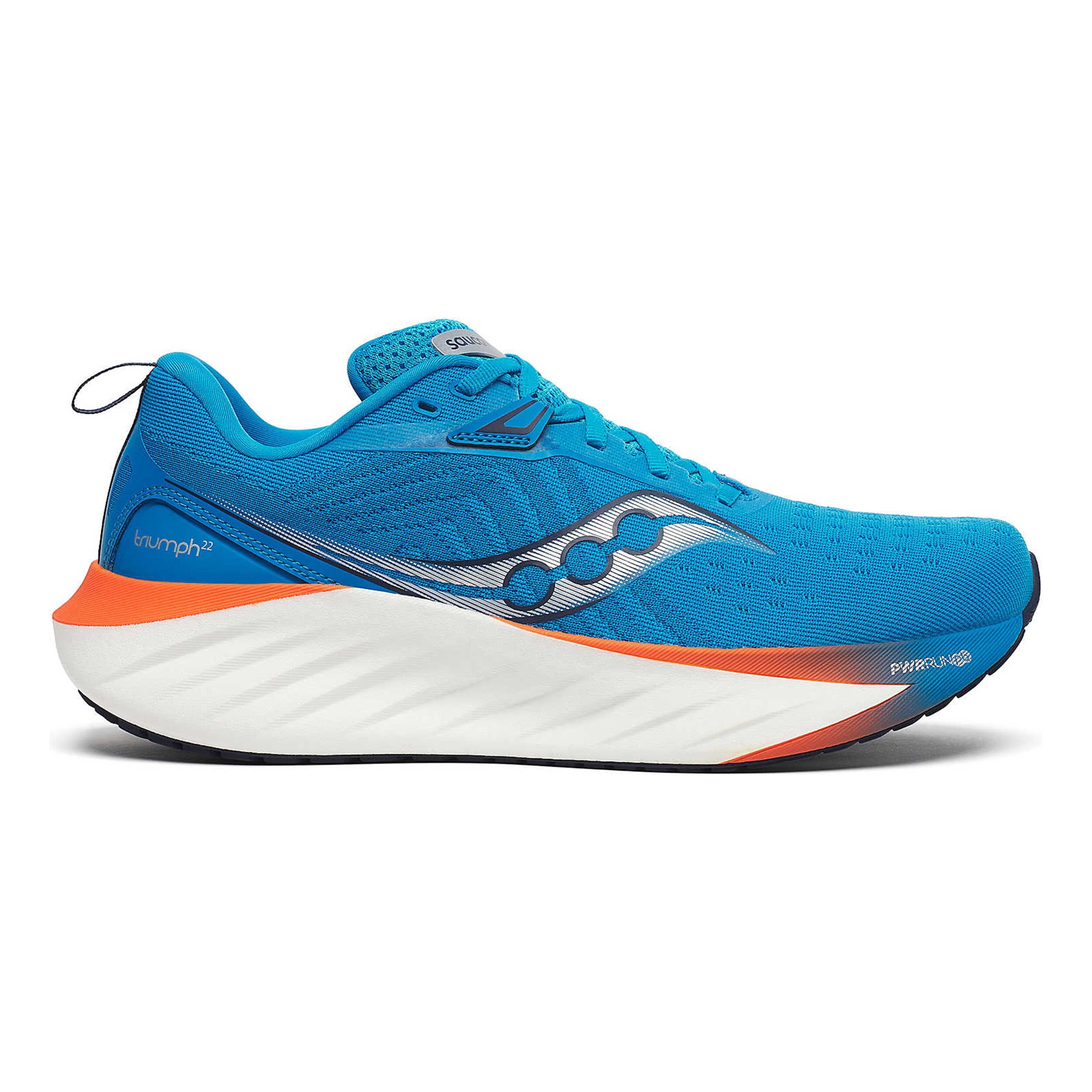 Buy Saucony Triumph 22 Neutral Running Shoe Men Blue Orange online Running Point UK
