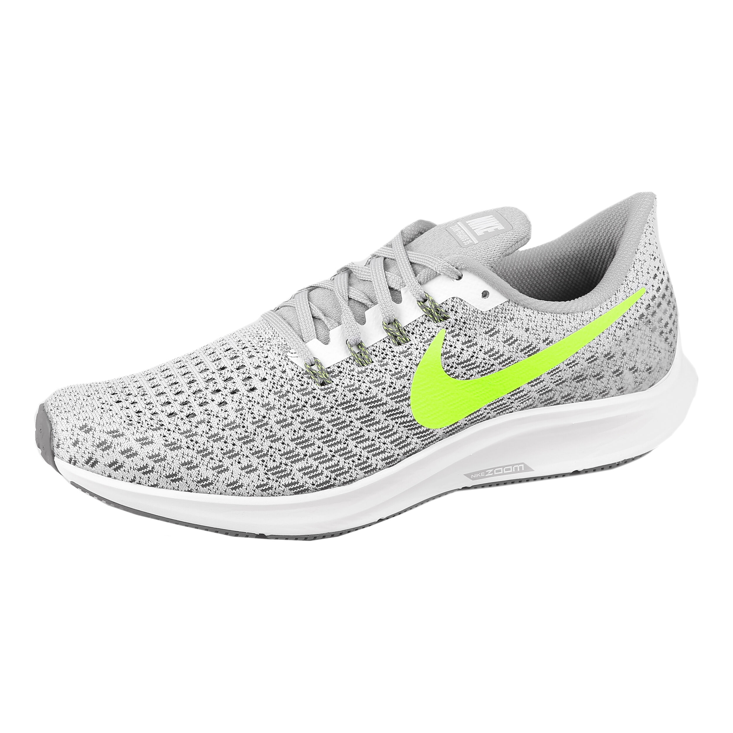 Air Zoom Pegasus 35 Neutral Running Shoe Men Lightgrey Neon Green