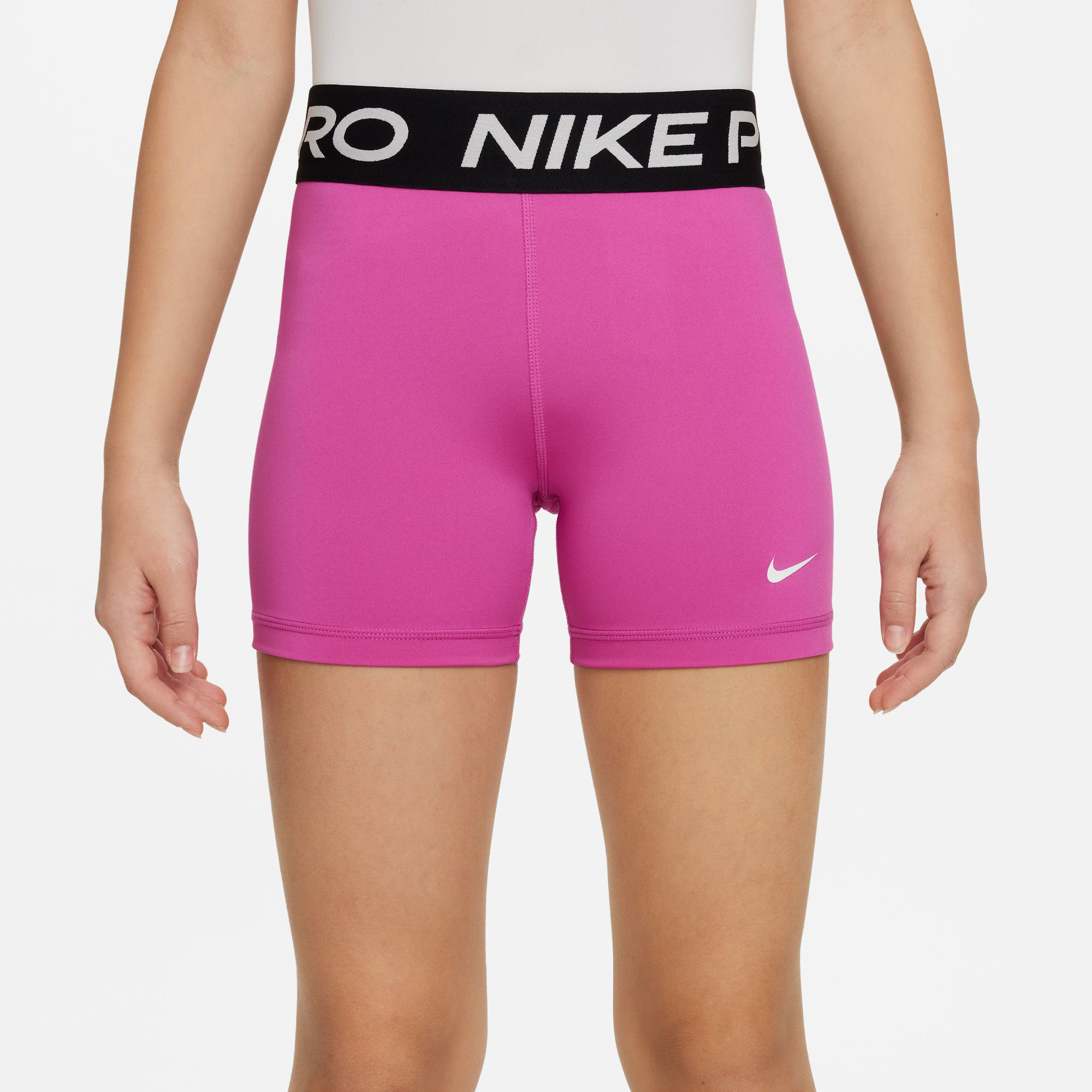 Buy Nike Pro 3in Shorts Girls Pink, Black online