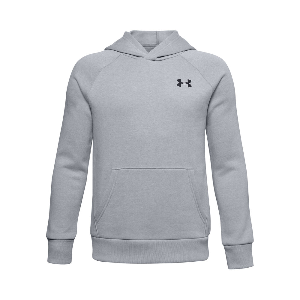 under armour rival hoody boys - grey, black, size xs