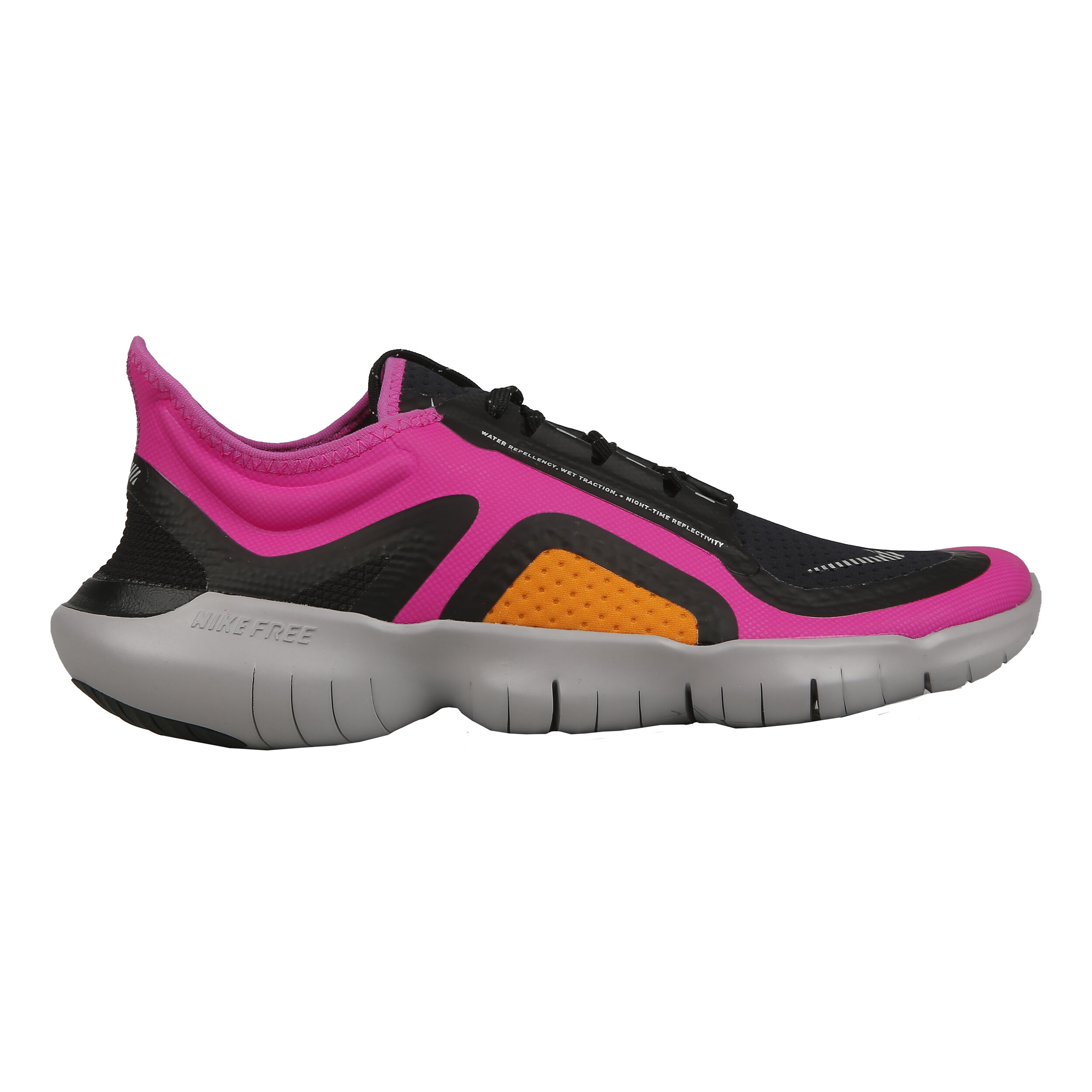 Free run 5.0 shield ladies running shoes top