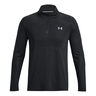 Seamless Stride 1/4 Zip Long Sleeve Men-Black