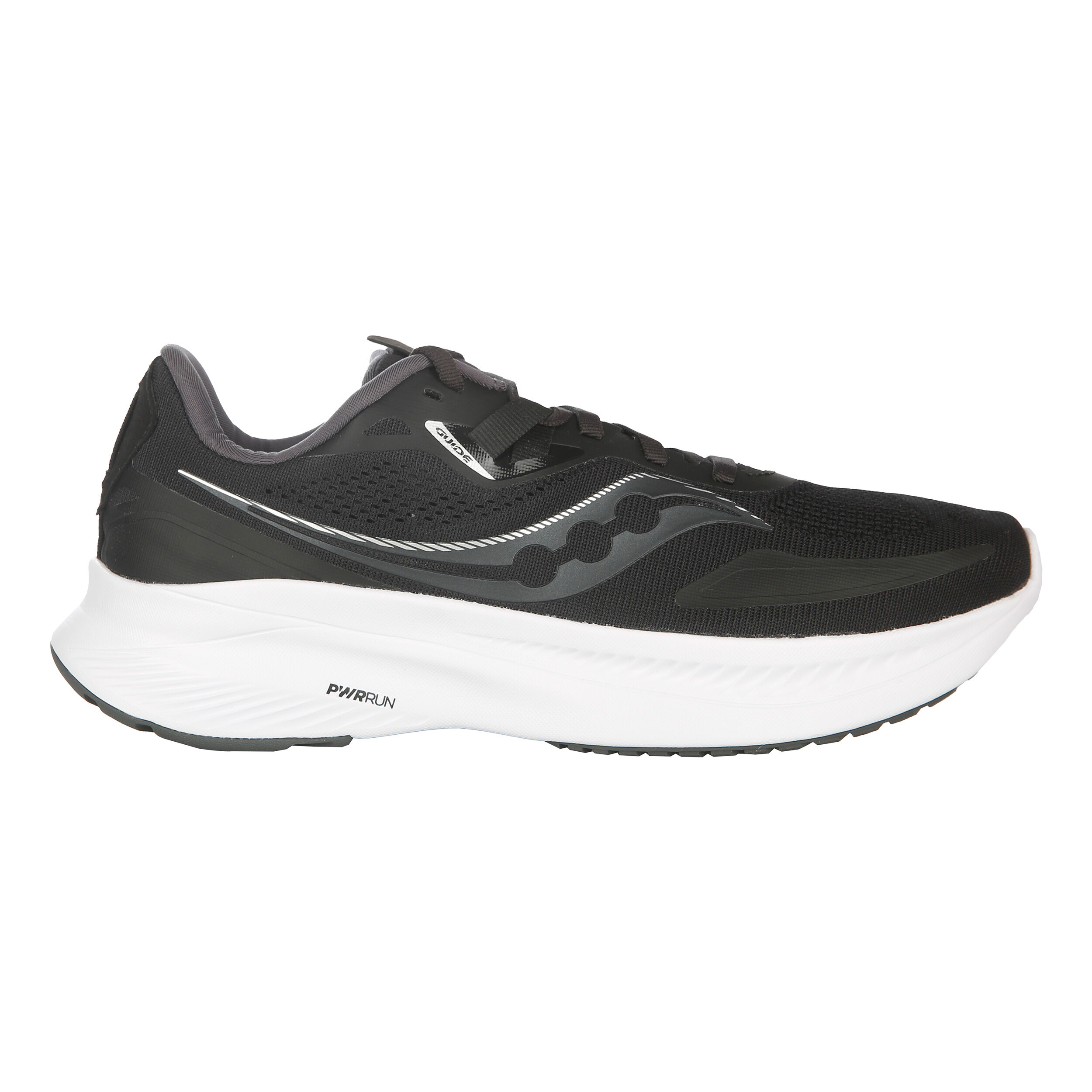 Buy Saucony Guide 15 Stability Running Shoe Women Black White in size 38 5 online Running Point UK